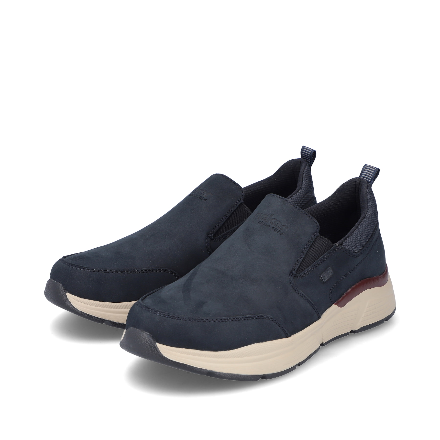 Rieker Herren Slipper graublau