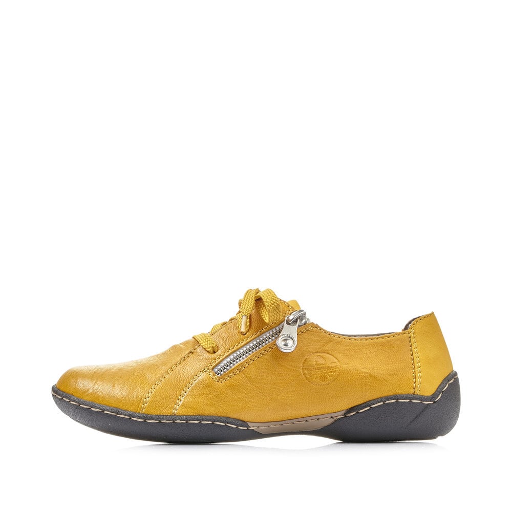 Rieker Damen Schnürschuhe goldgelb