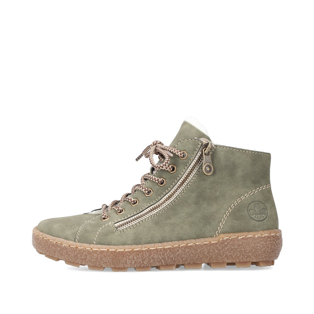 Rieker Damen Schnürschuhe laubgrün