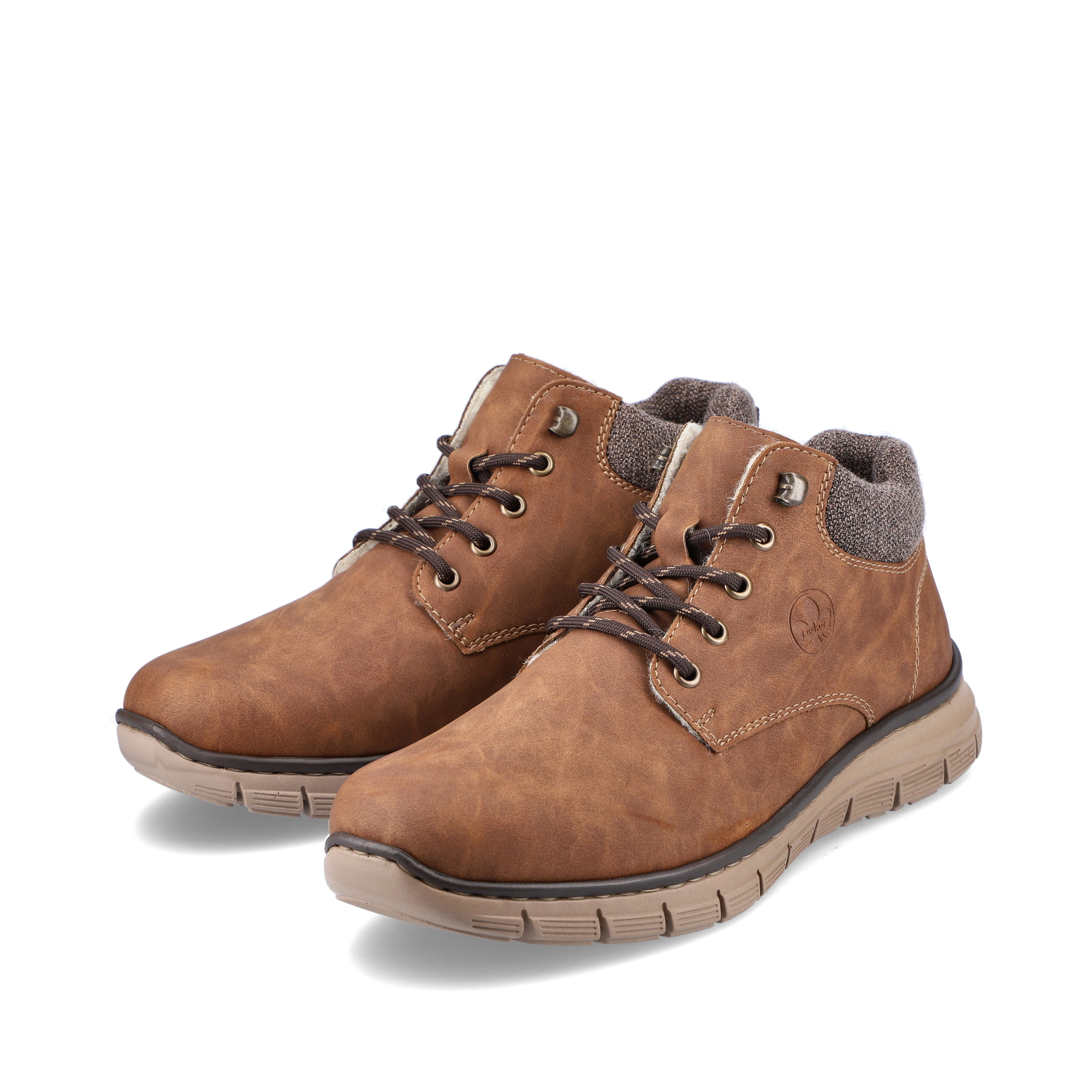 Rieker Herren Schnürstiefel zimtbraun
