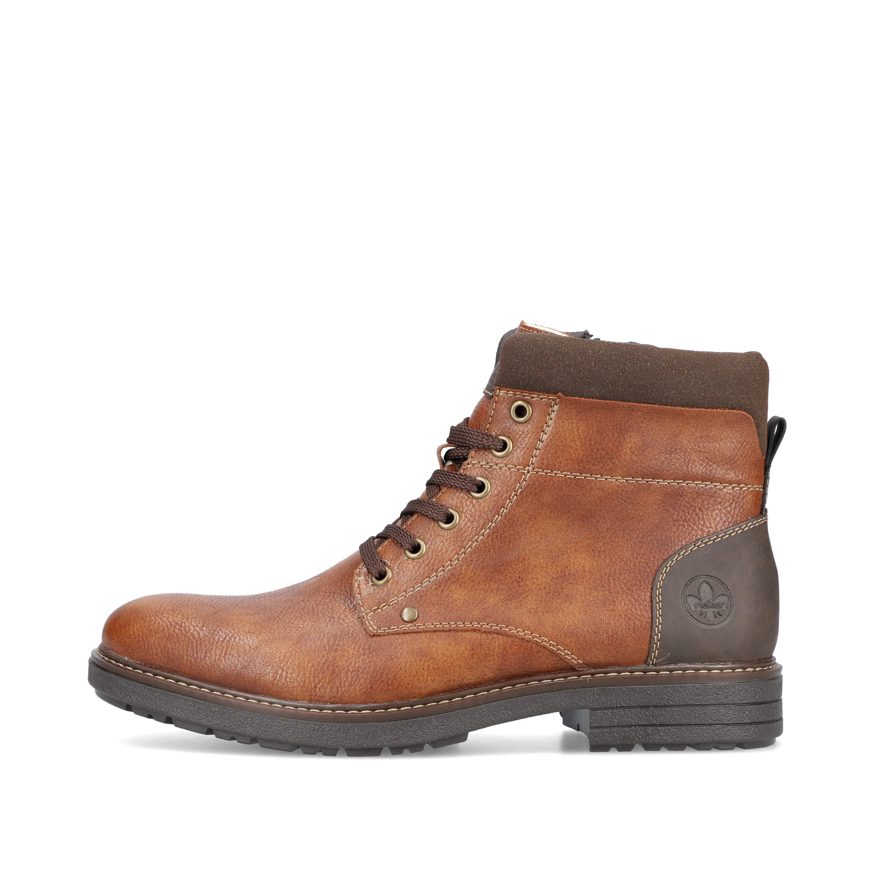 Rieker Herren Schnürstiefel karamellbraun