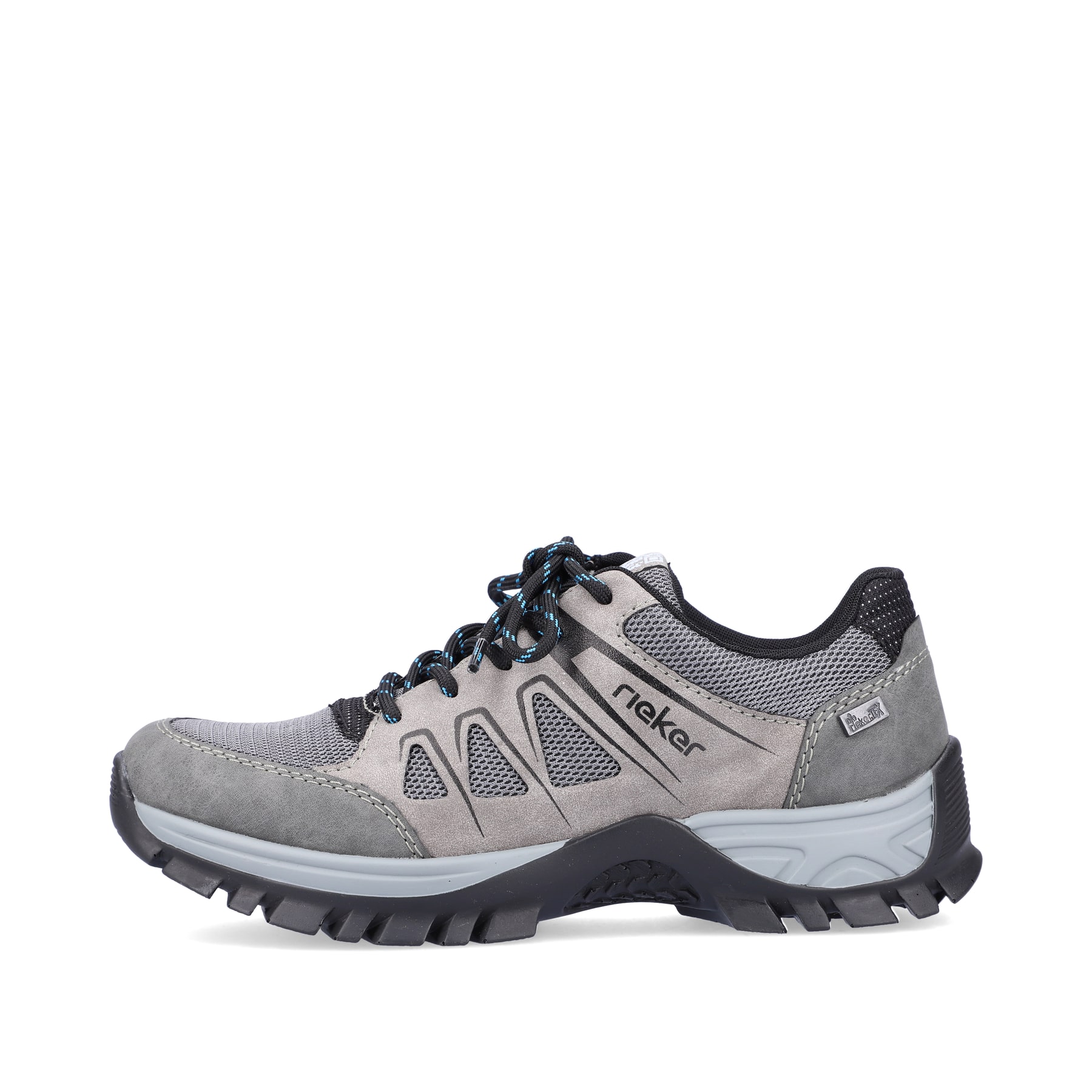 Rieker Damen Schnürschuhe stahlgrau