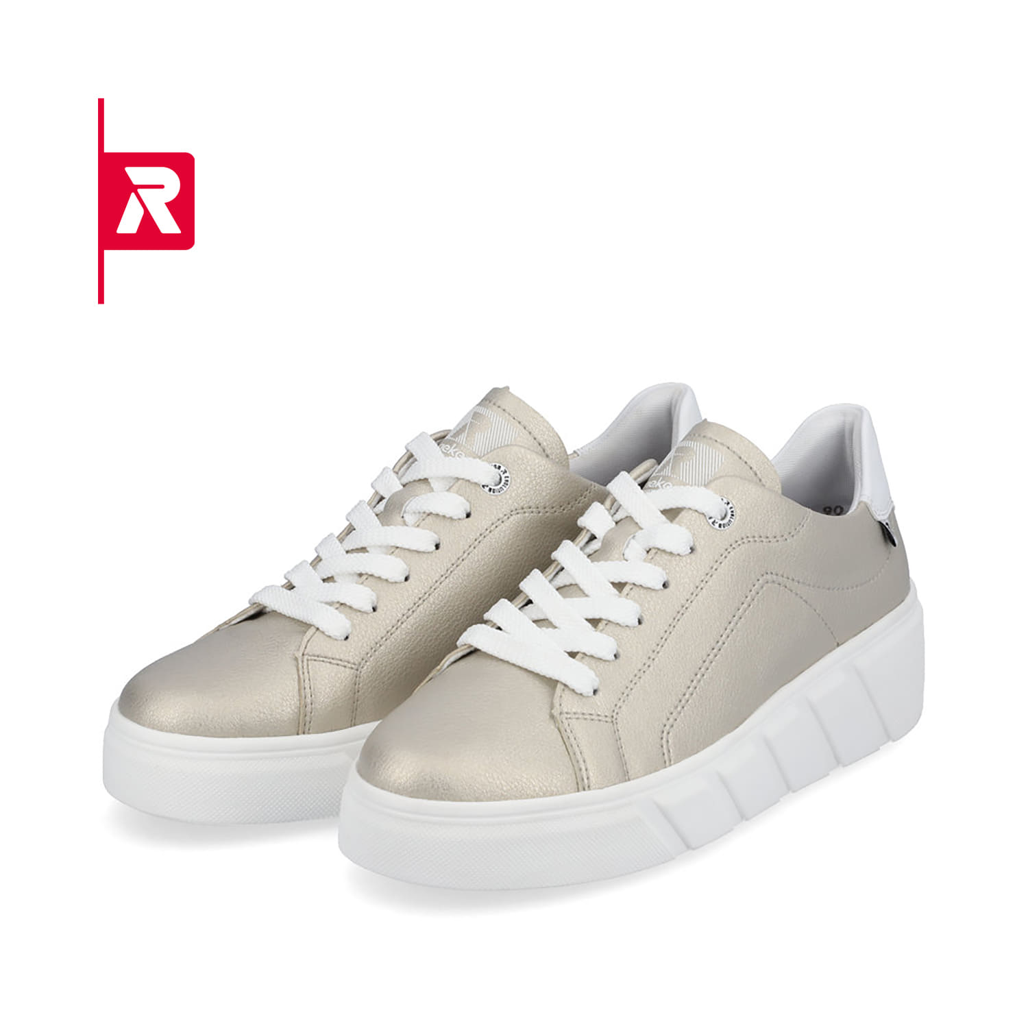 Rieker EVOLUTION Damen Sneaker champagner metallic
