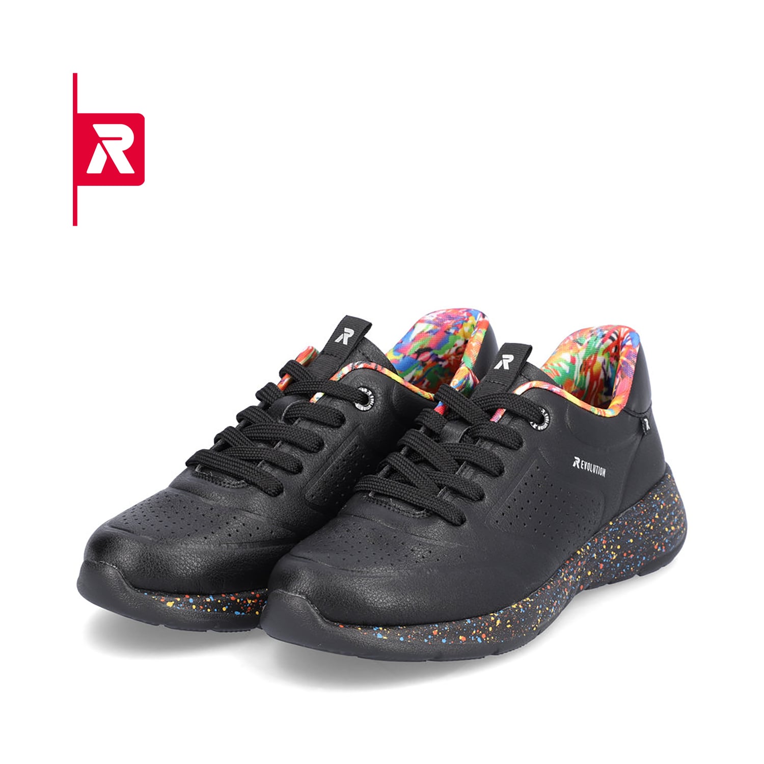Rieker EVOLUTION Damen Sneaker urban-black rainbow