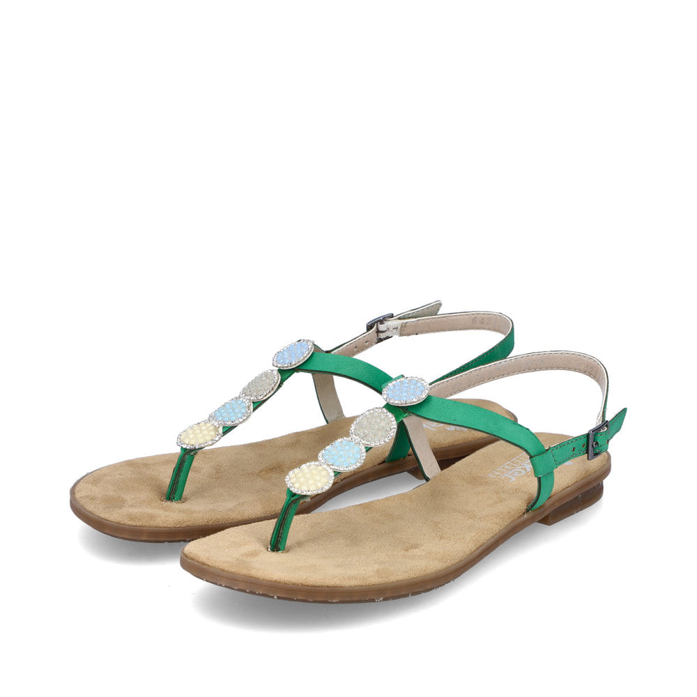 Rieker Damen Riemchensandalen laubgrün