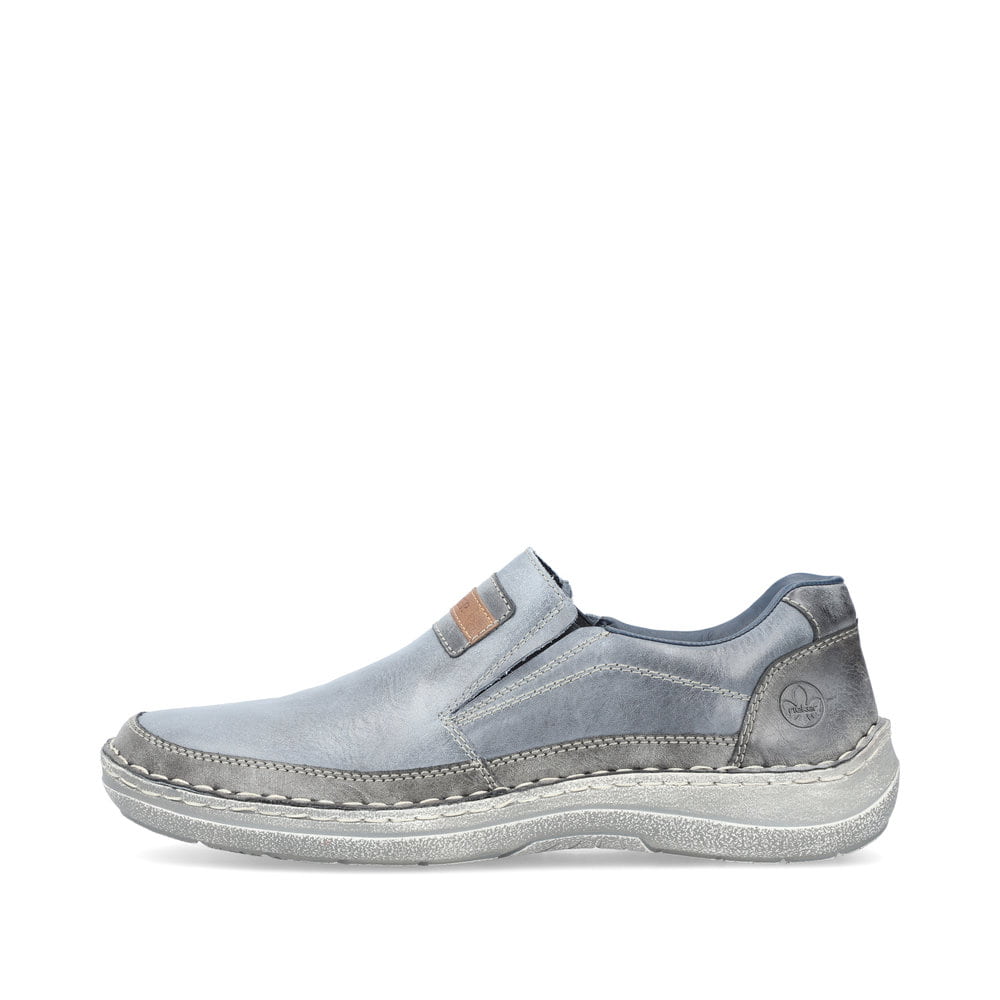 Rieker Herren Slipper blaumetallic