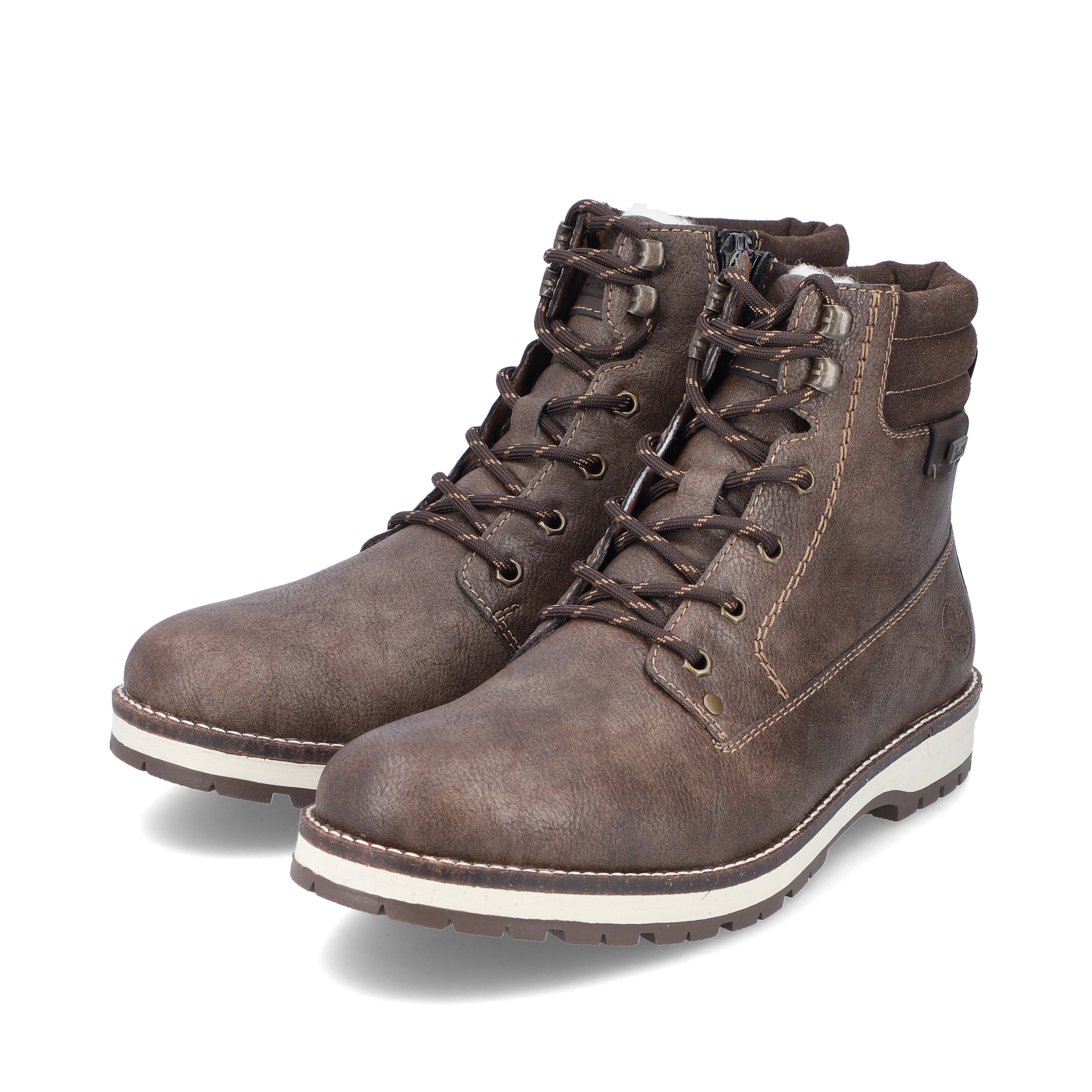 Rieker Herren Schnürstiefel tabakbraun