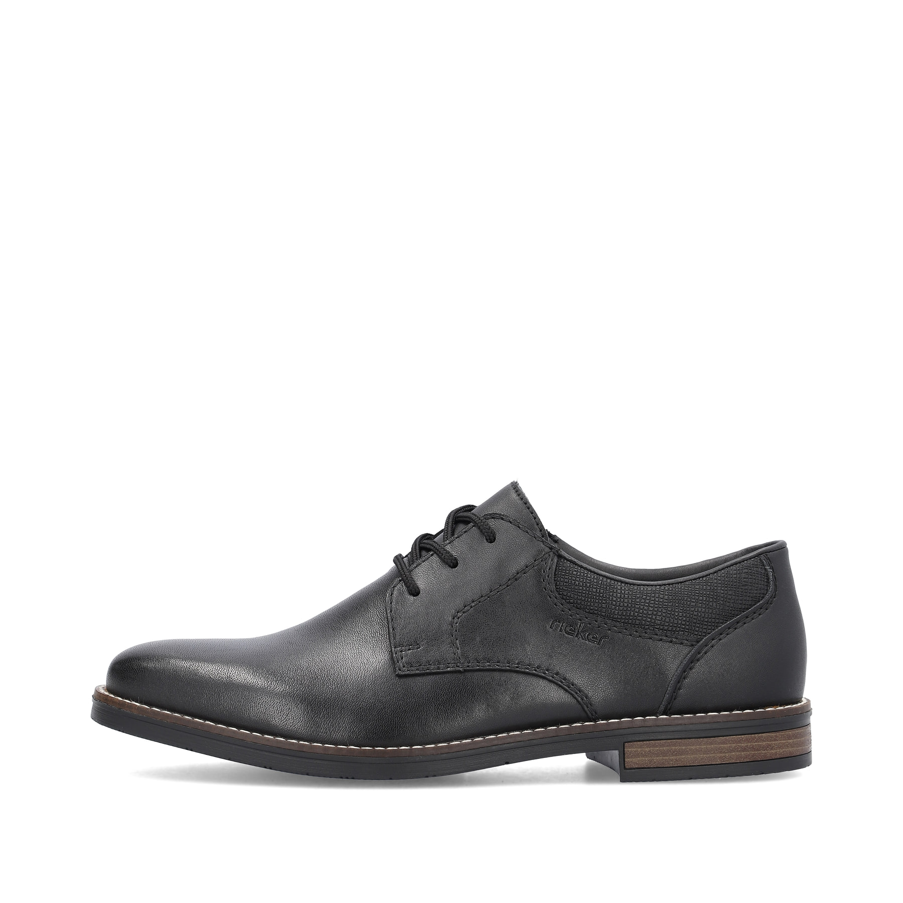 Rieker Herren Schnürschuhe nachtschwarz