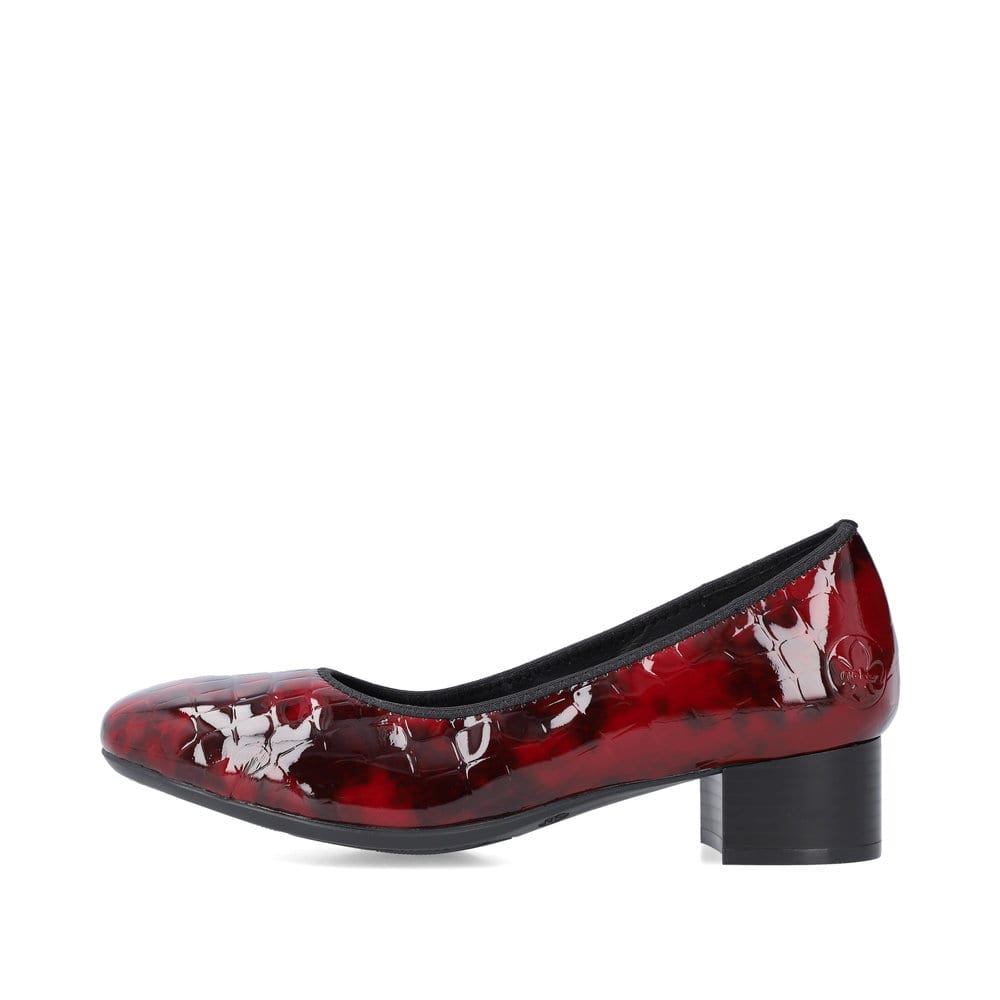 Rieker Damen Pumps metallic-rot