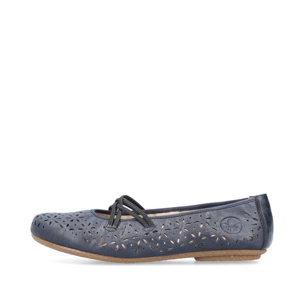Rieker Damen Ballerinas königsblau