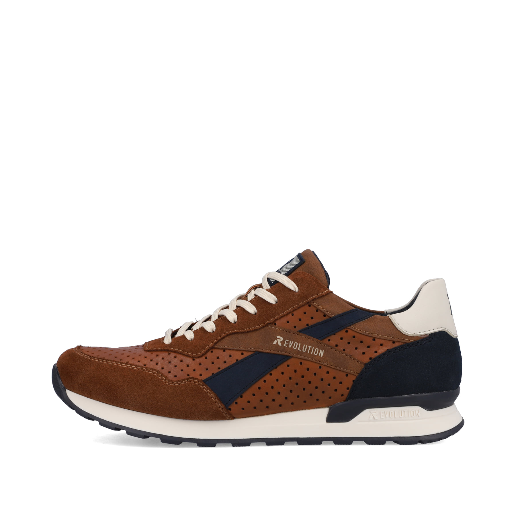 Rieker EVOLUTION Herren Sneaker nut-brown ocean-blue