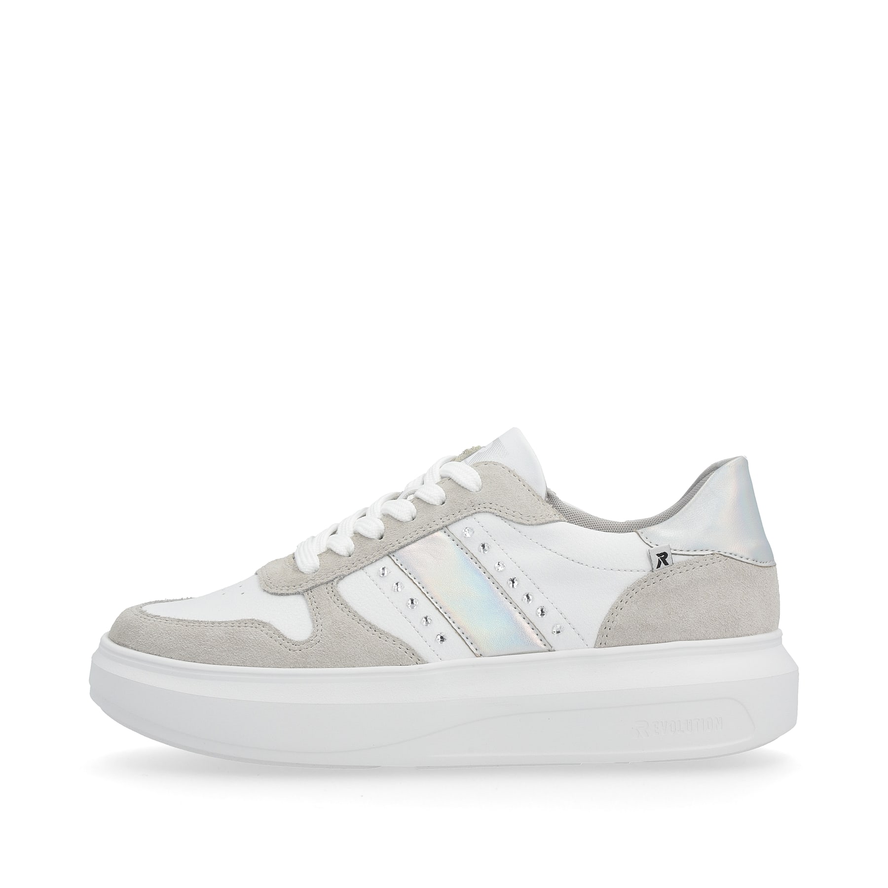 Rieker EVOLUTION Damen Sneaker clear-white dust-grey