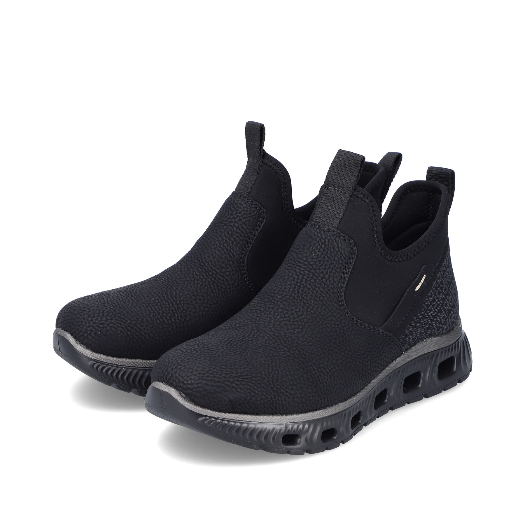 Rieker Damen Slipper tiefschwarz