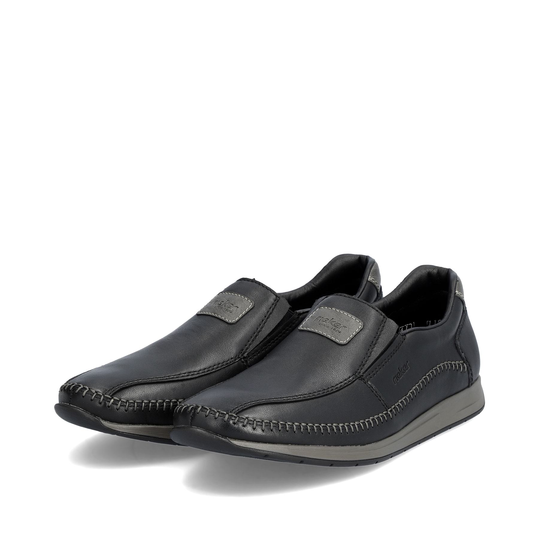 Rieker Herren Slipper tiefschwarz