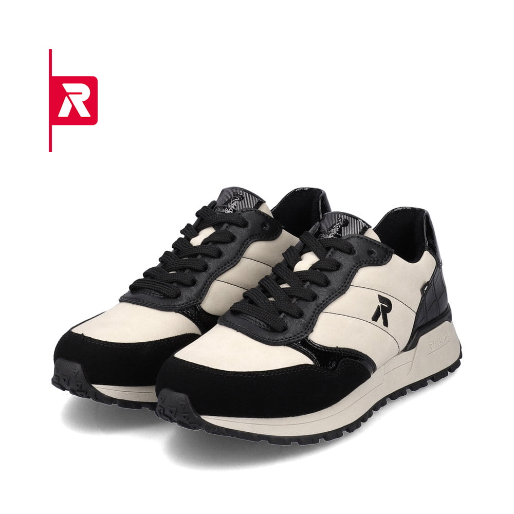 Rieker EVOLUTION Damen Sneaker linen graphite