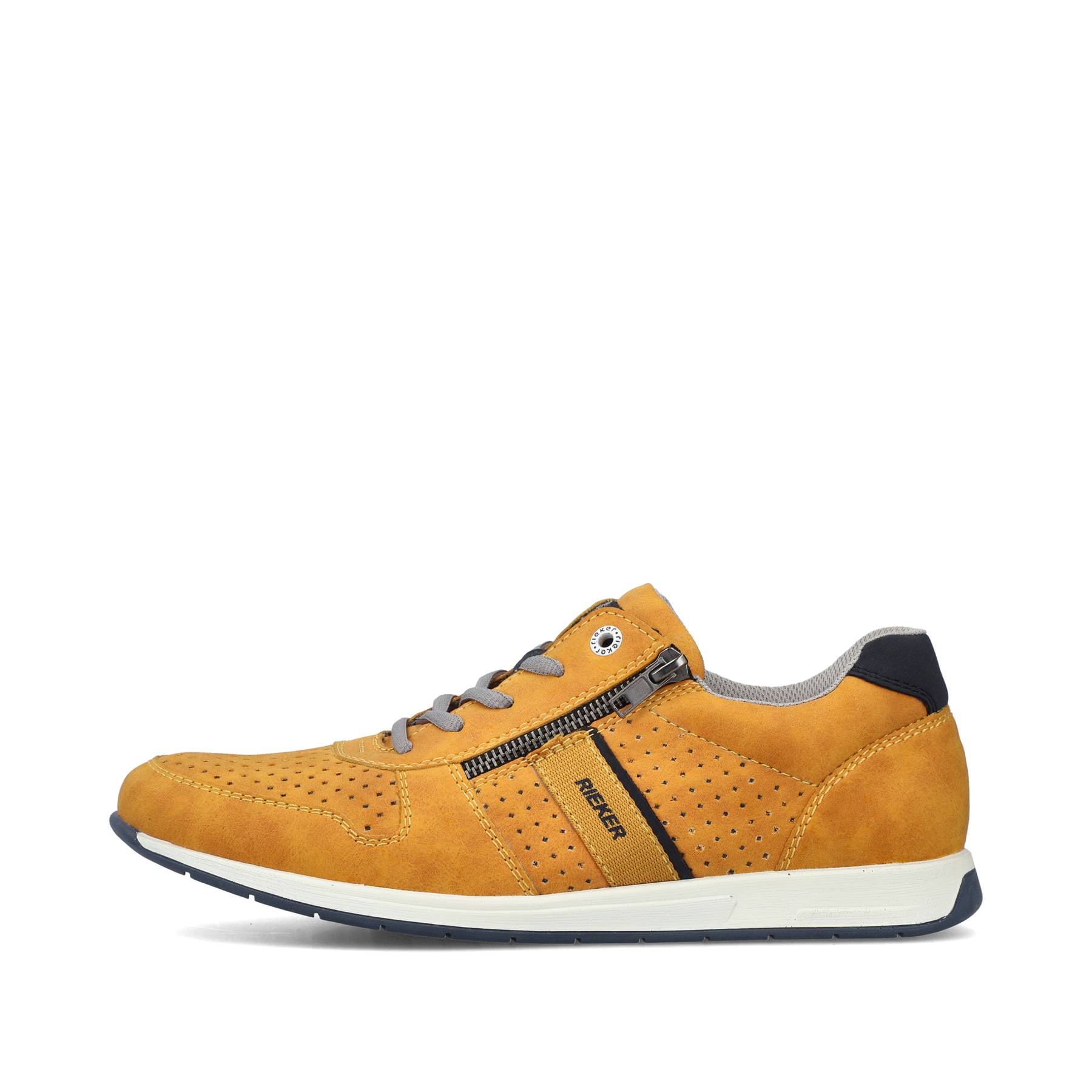 Rieker Herren Schnürschuhe sonnenblumengelb-marineblau