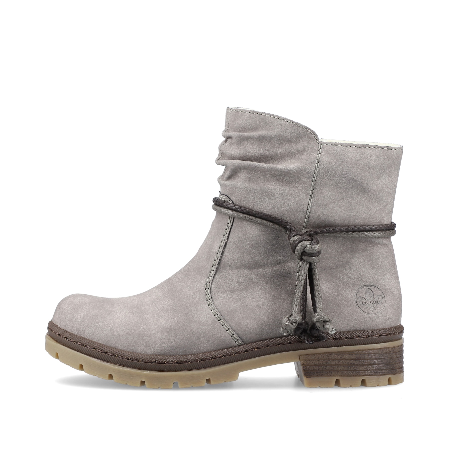 Rieker Damen Kurzstiefel platingrau