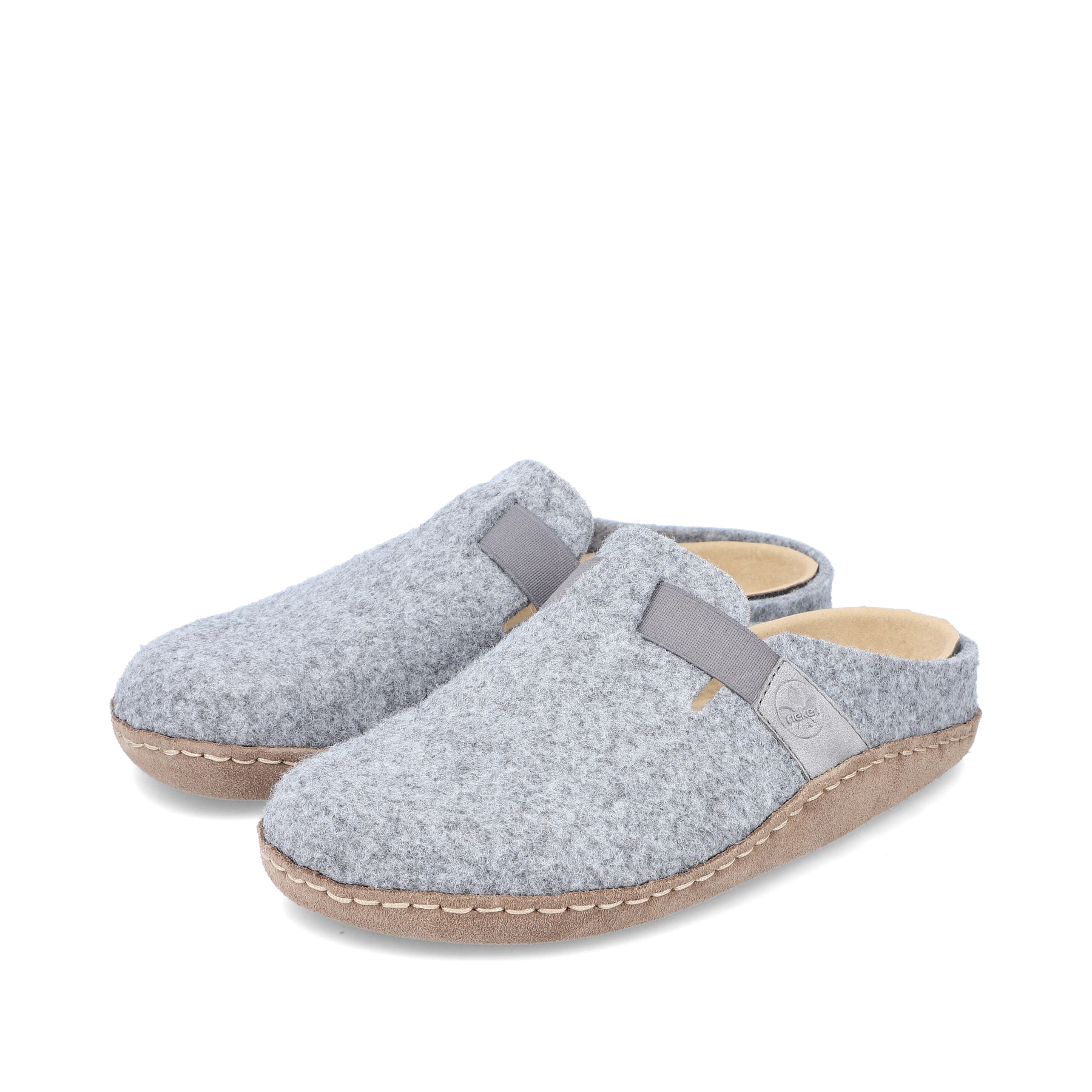 Rieker Damen Clogs hellgrau