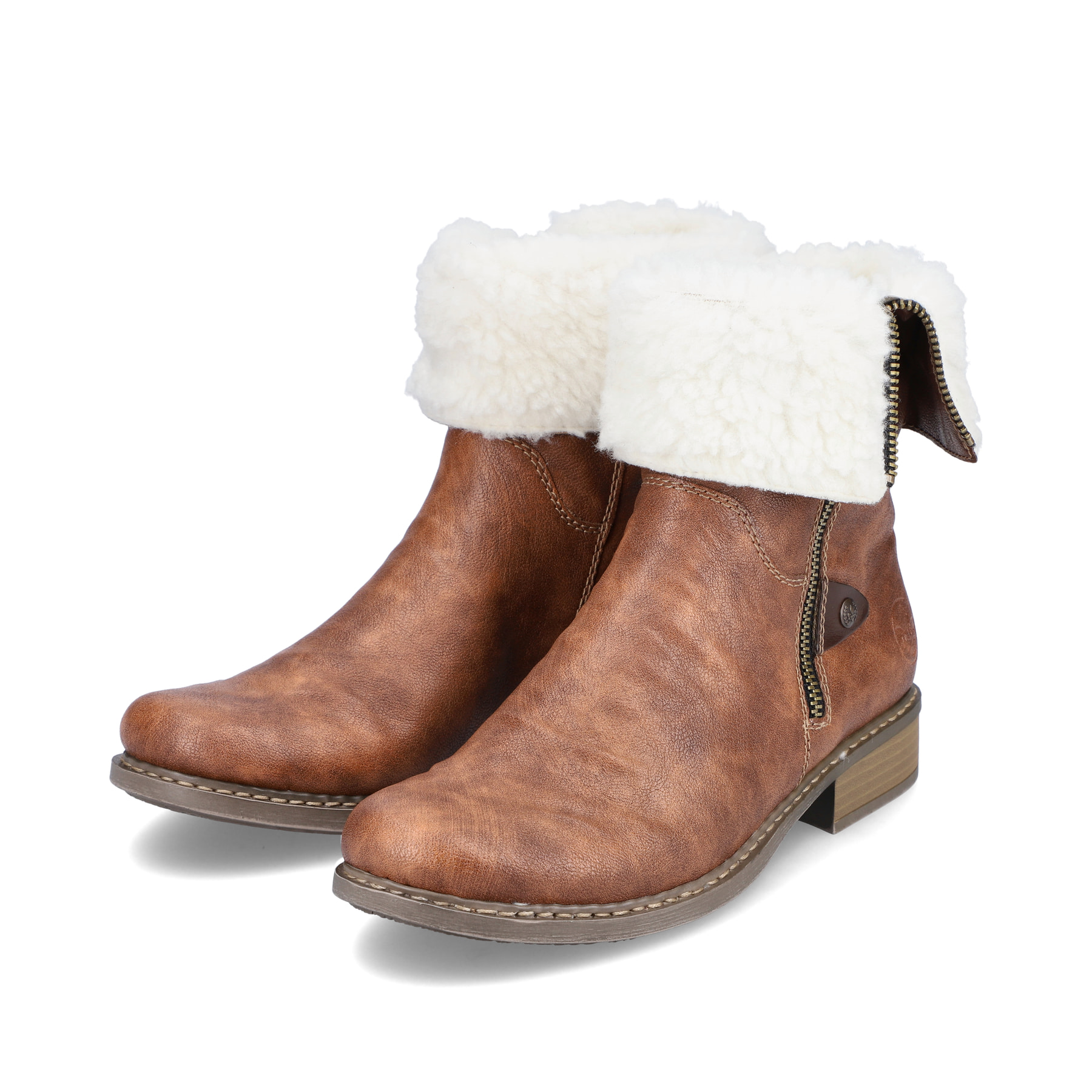 Rieker Damen Kurzstiefel kastanienbraun