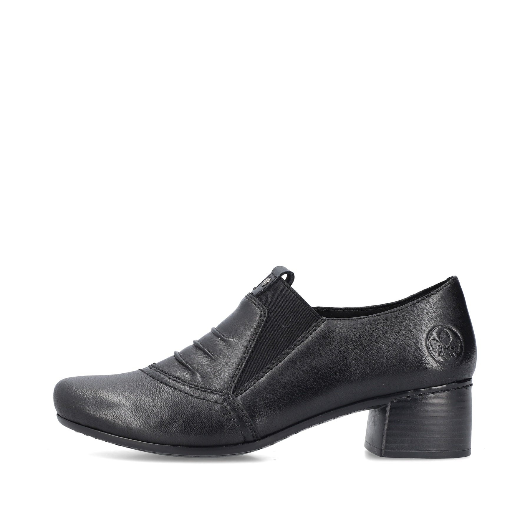 Rieker Damen Slipper tiefschwarz