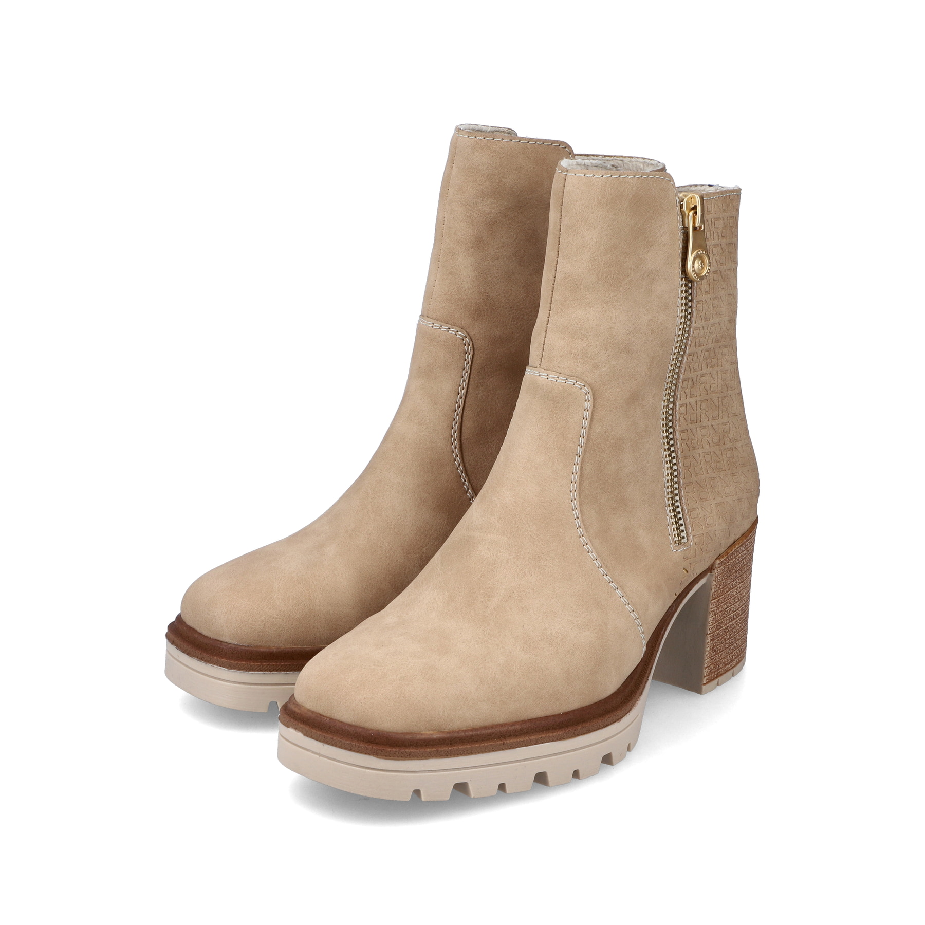 Rieker Damen Stiefeletten sandbeige