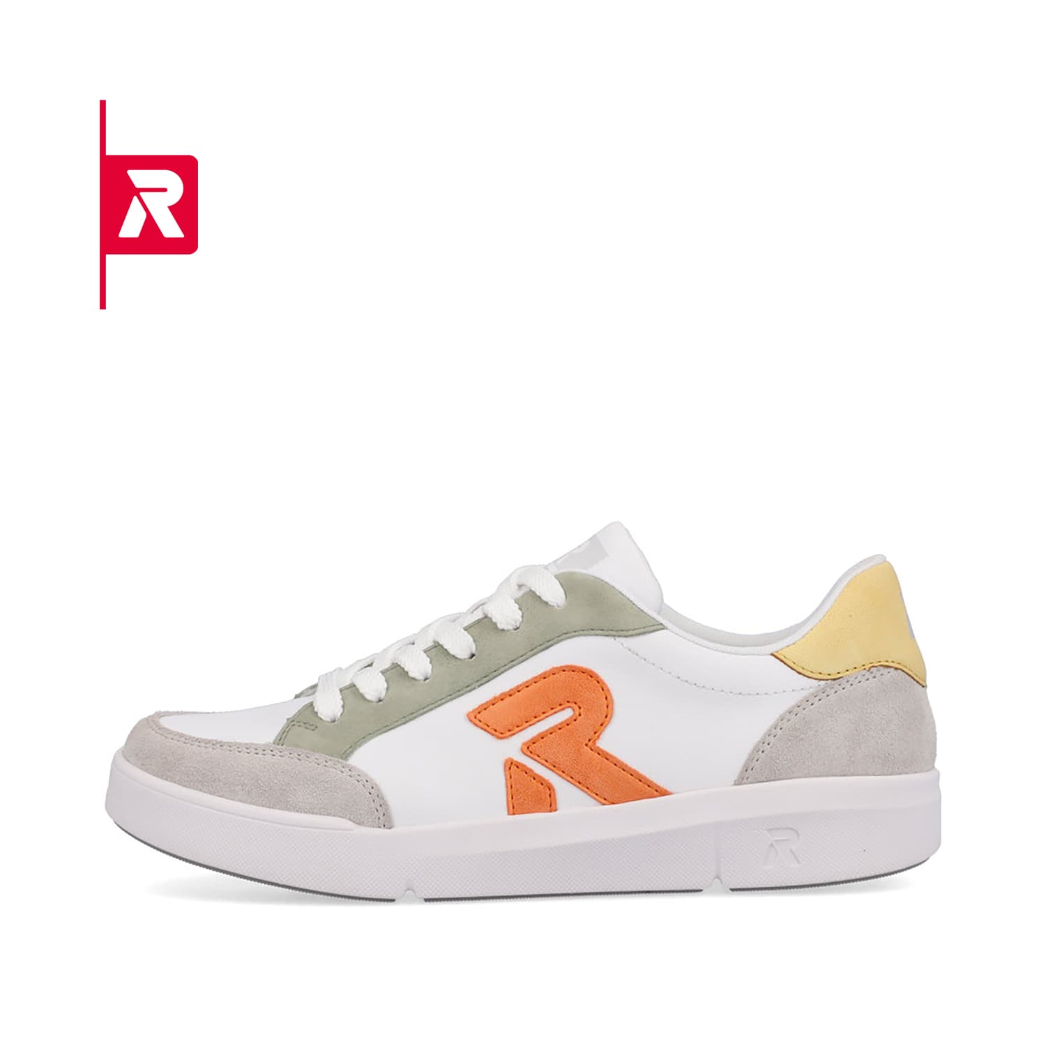 Rieker EVOLUTION Damen Sneaker swan-white arctic-grey
