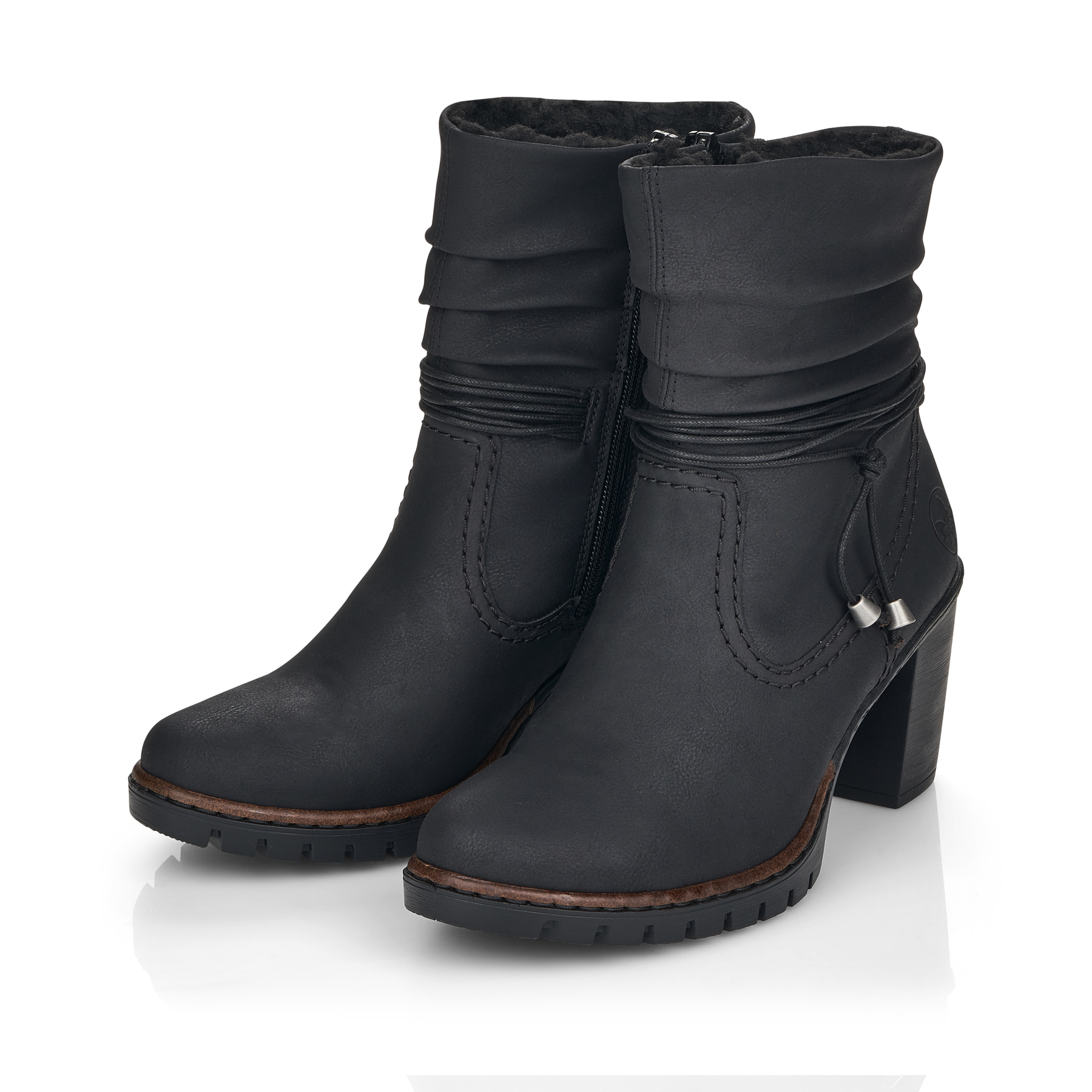 Rieker Damen Stiefeletten tiefschwarz