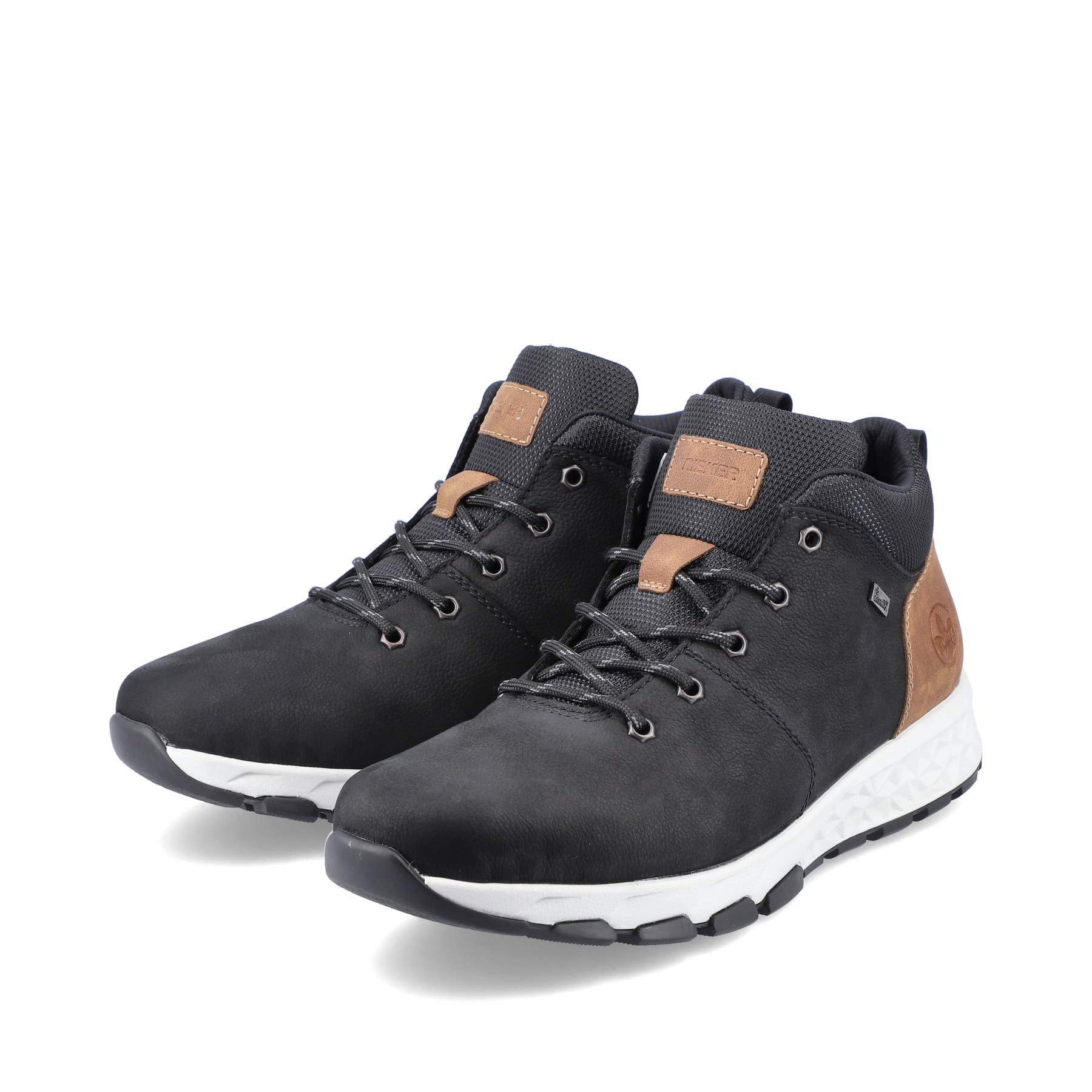 Rieker Herren Schnürschuhe schwarz-braun