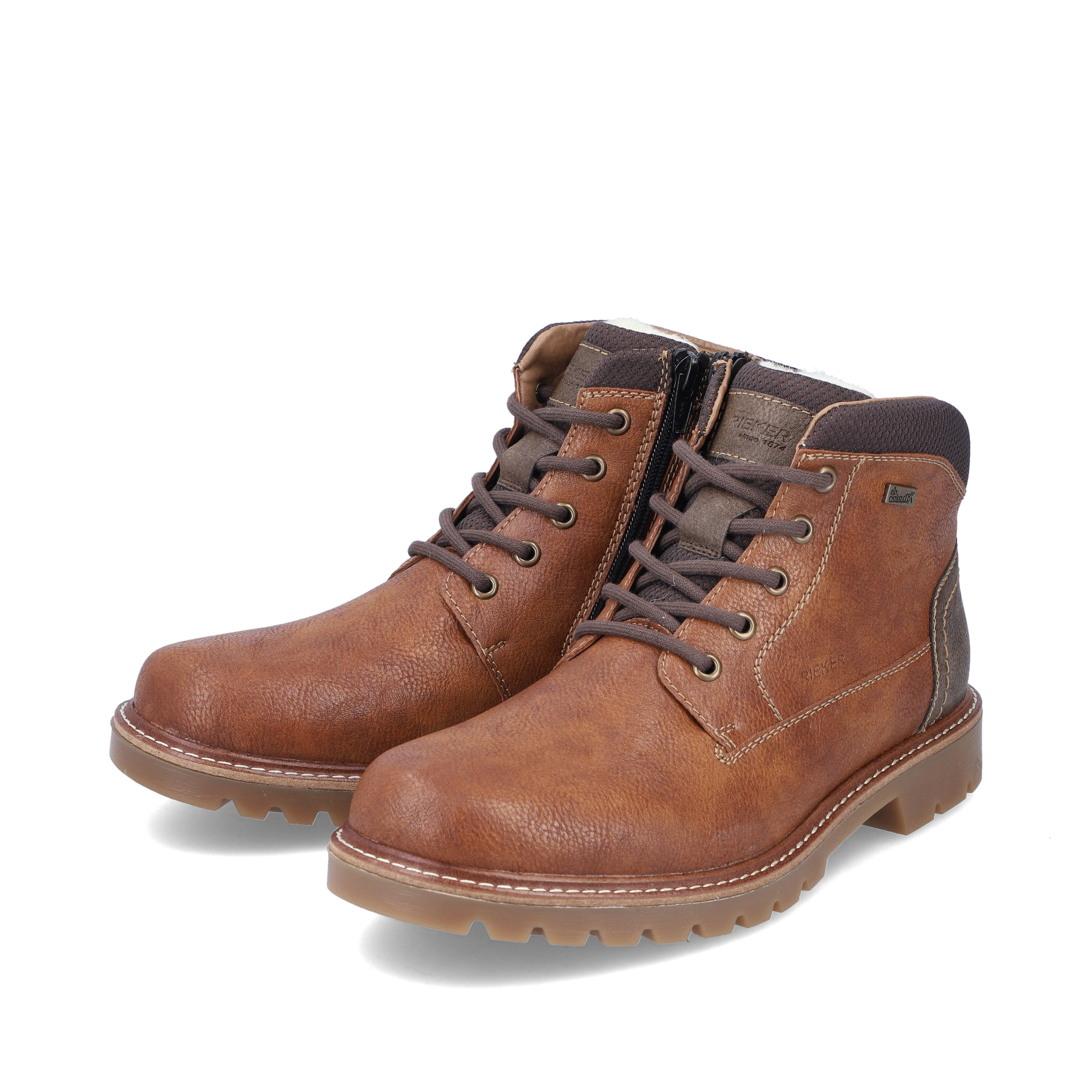 Rieker Herren Schnürstiefel nougatbraun