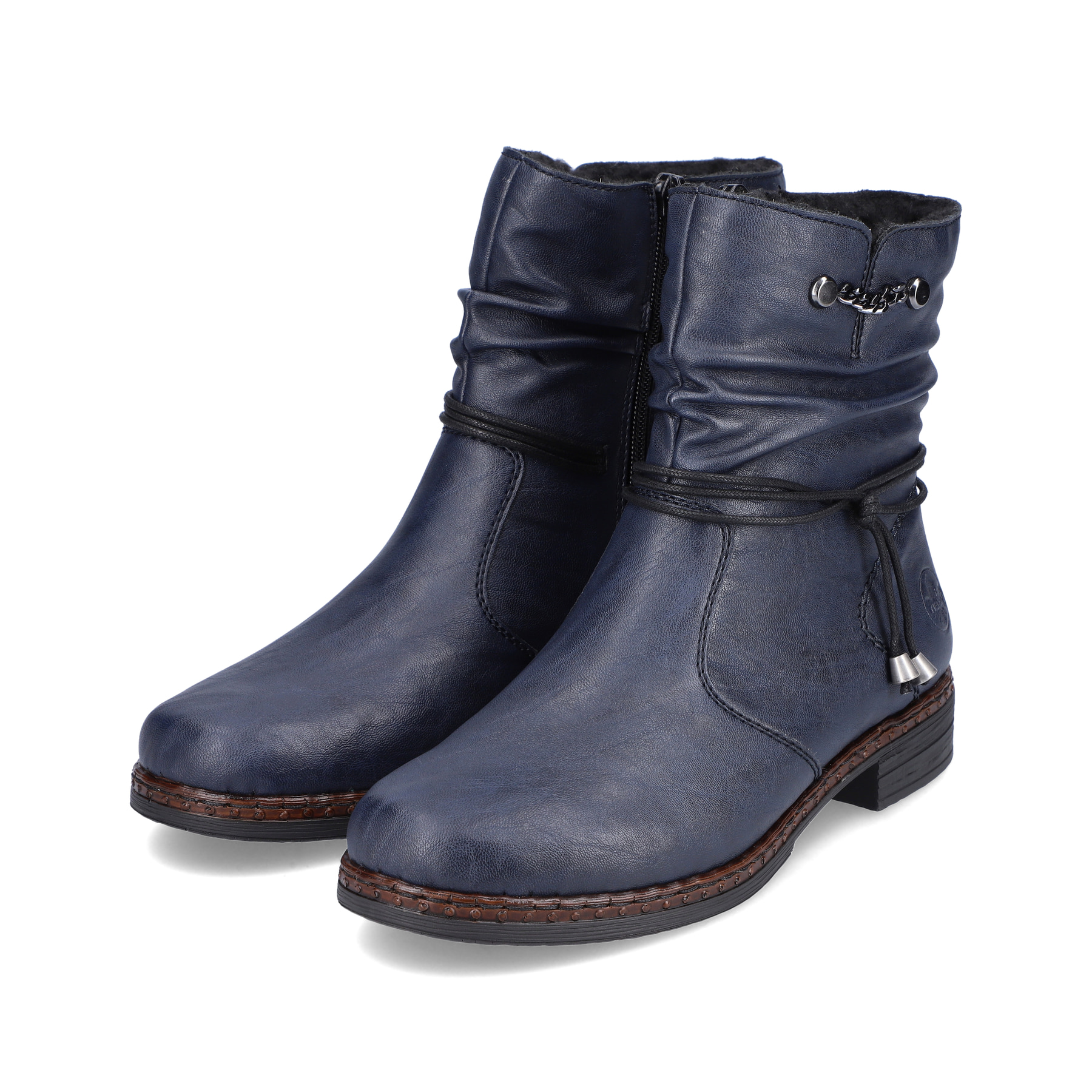 Rieker Damen Kurzstiefel marineblau