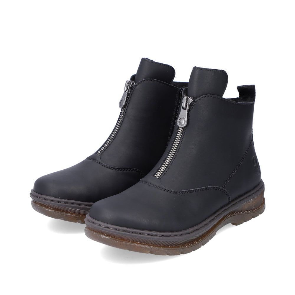 Rieker Damen Kurzstiefel tiefschwarz