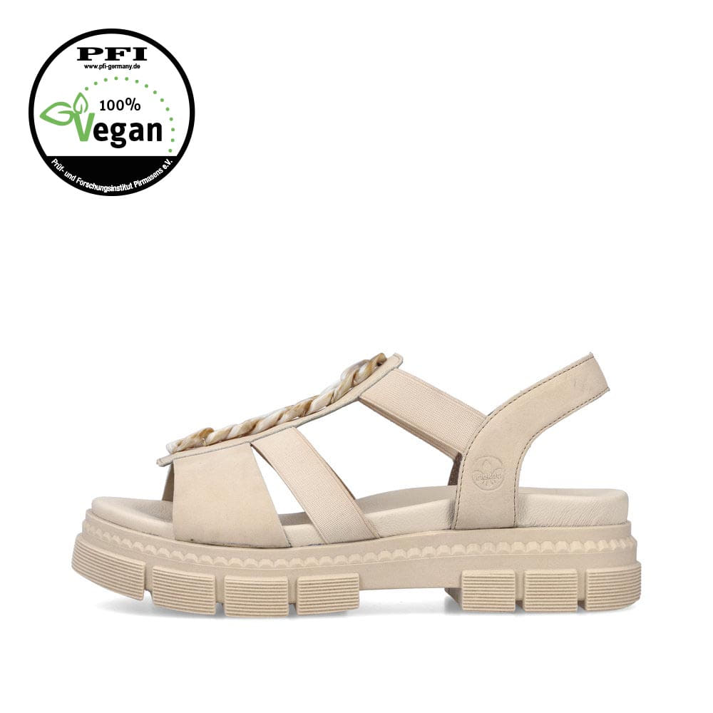 Rieker Damen Riemchensandalen hellbeige