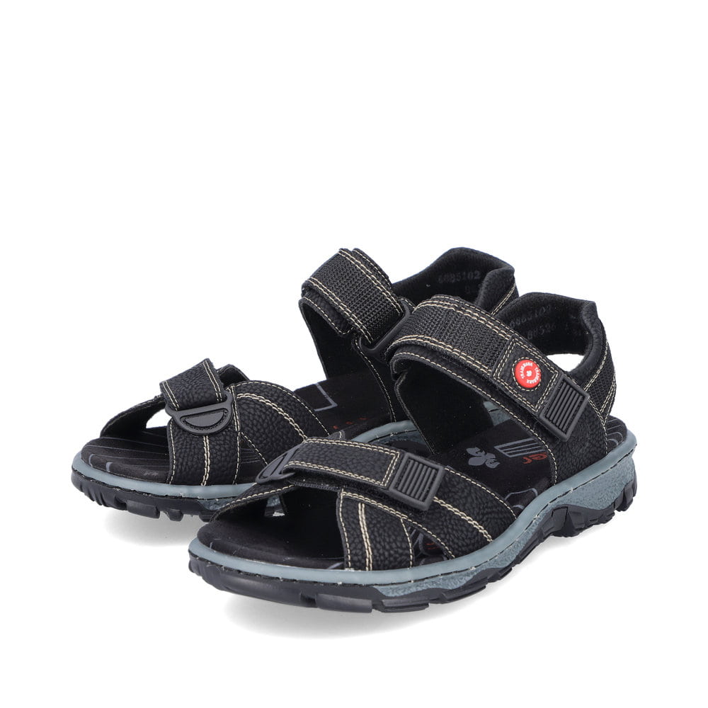 Rieker Damen Trekkingsandalen asphaltschwarz