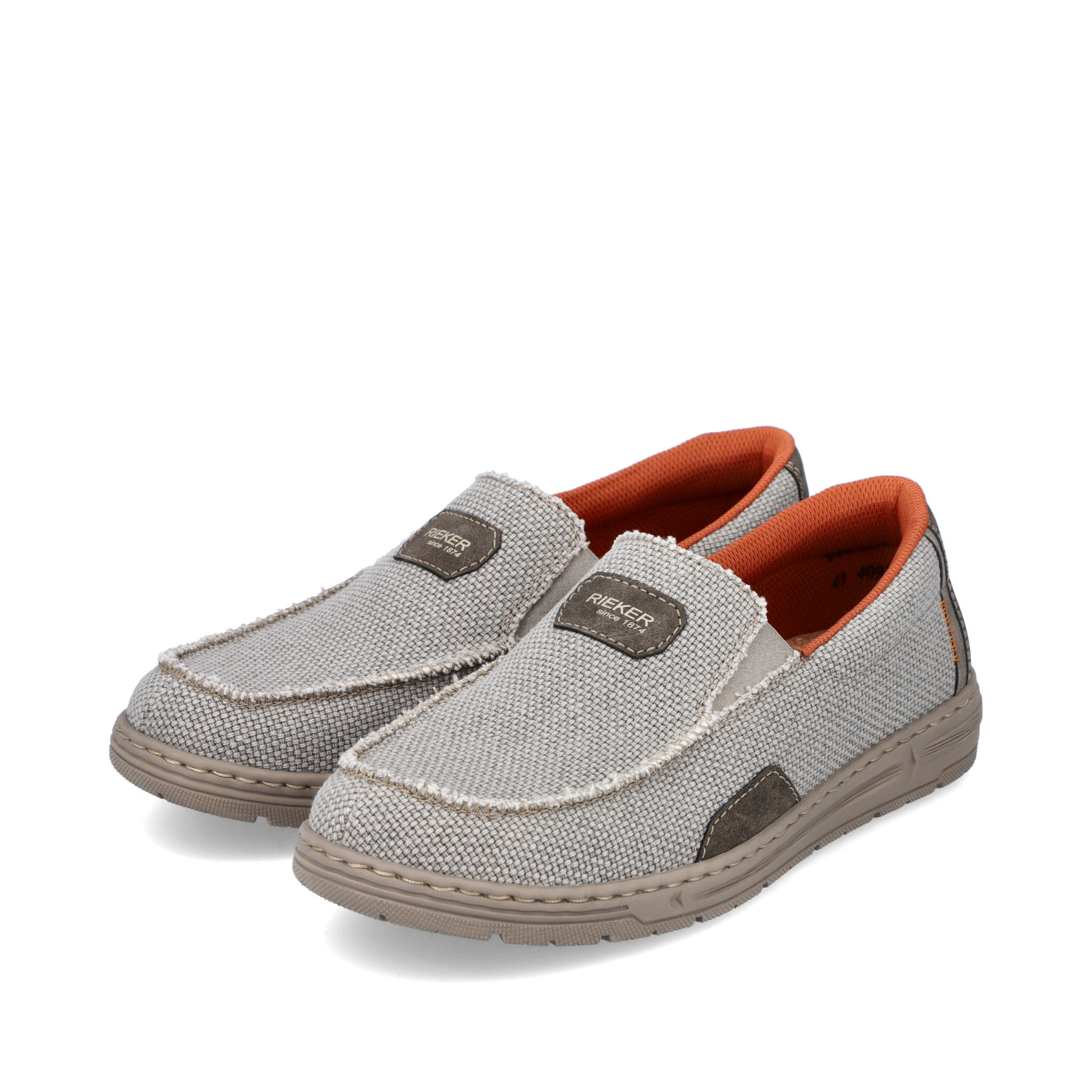 Rieker Herren Slipper hellbeige-orange