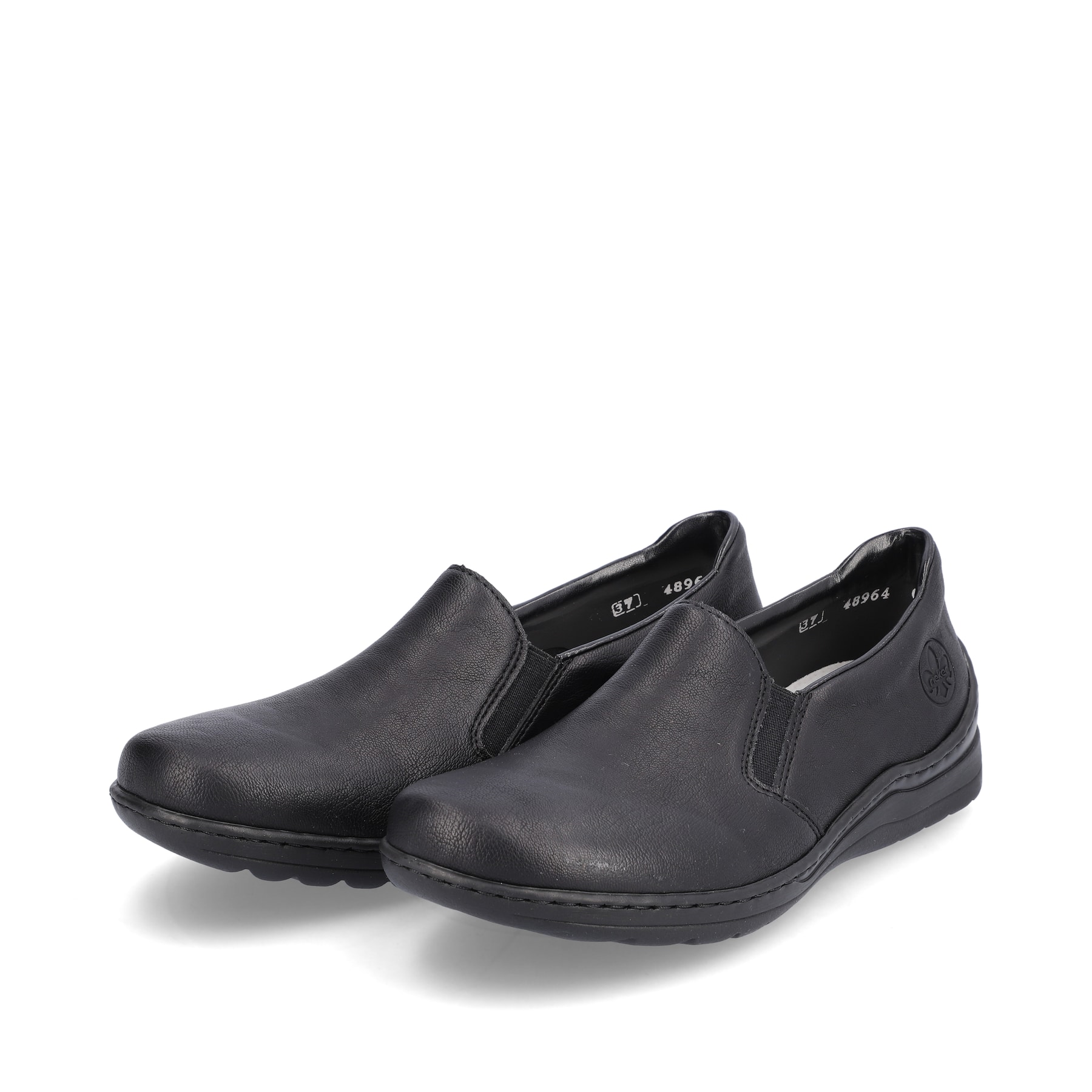 Rieker Damen Slipper asphaltschwarz