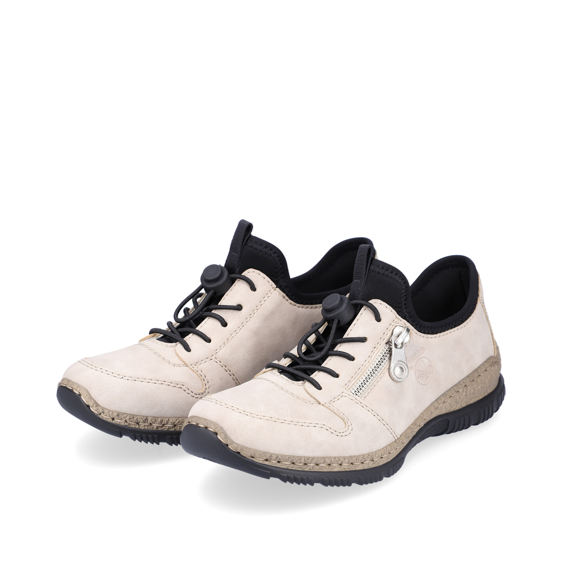 Rieker Damen Slipper hellbeige