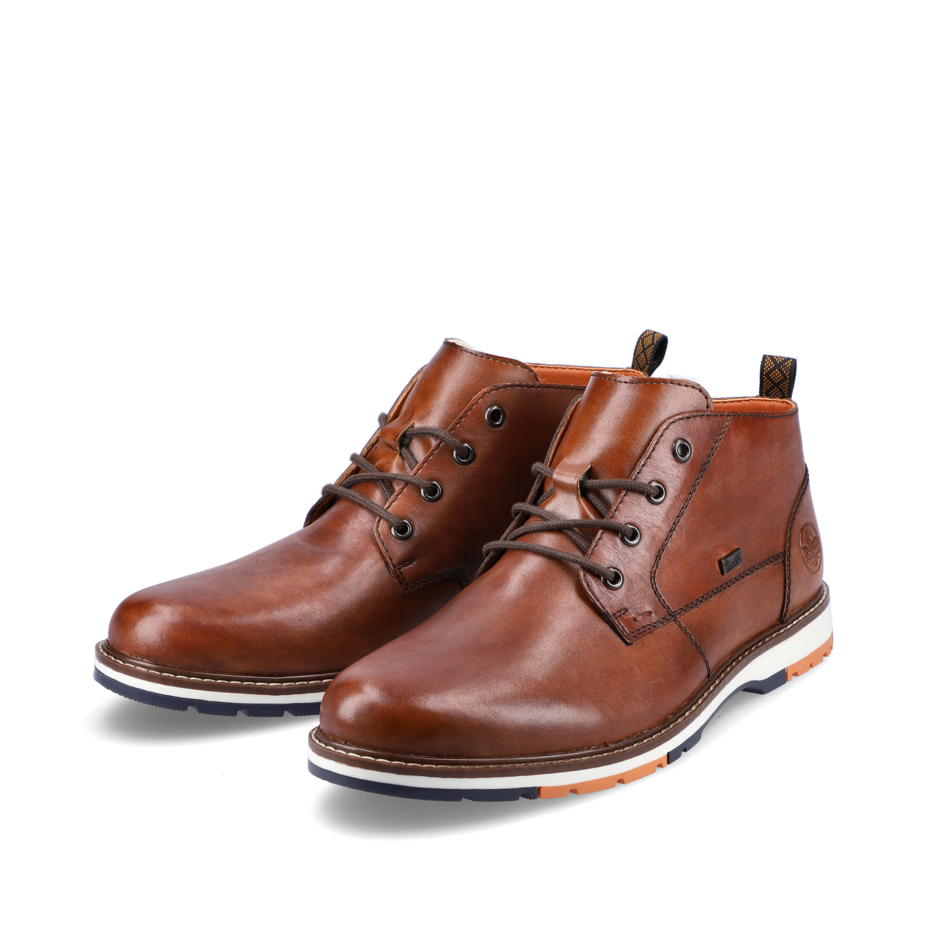Rieker Herren Schnürstiefel kastanienbraun