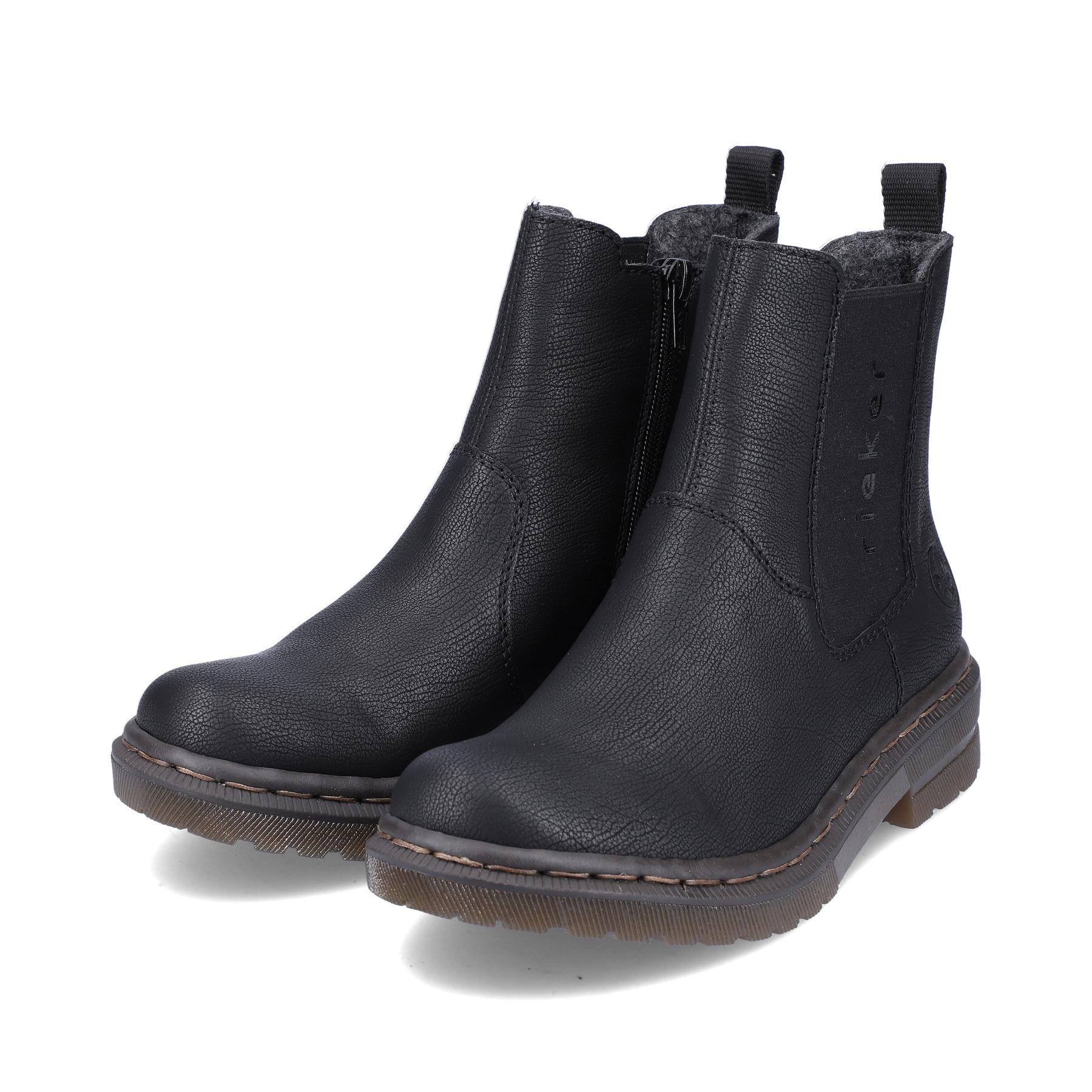 Rieker Damen Chelsea Boots asphaltschwarz