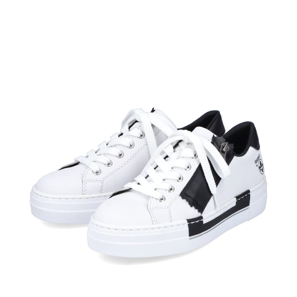 Rieker Damen Sneaker by Rieker lilienweiß-nachtschwarz