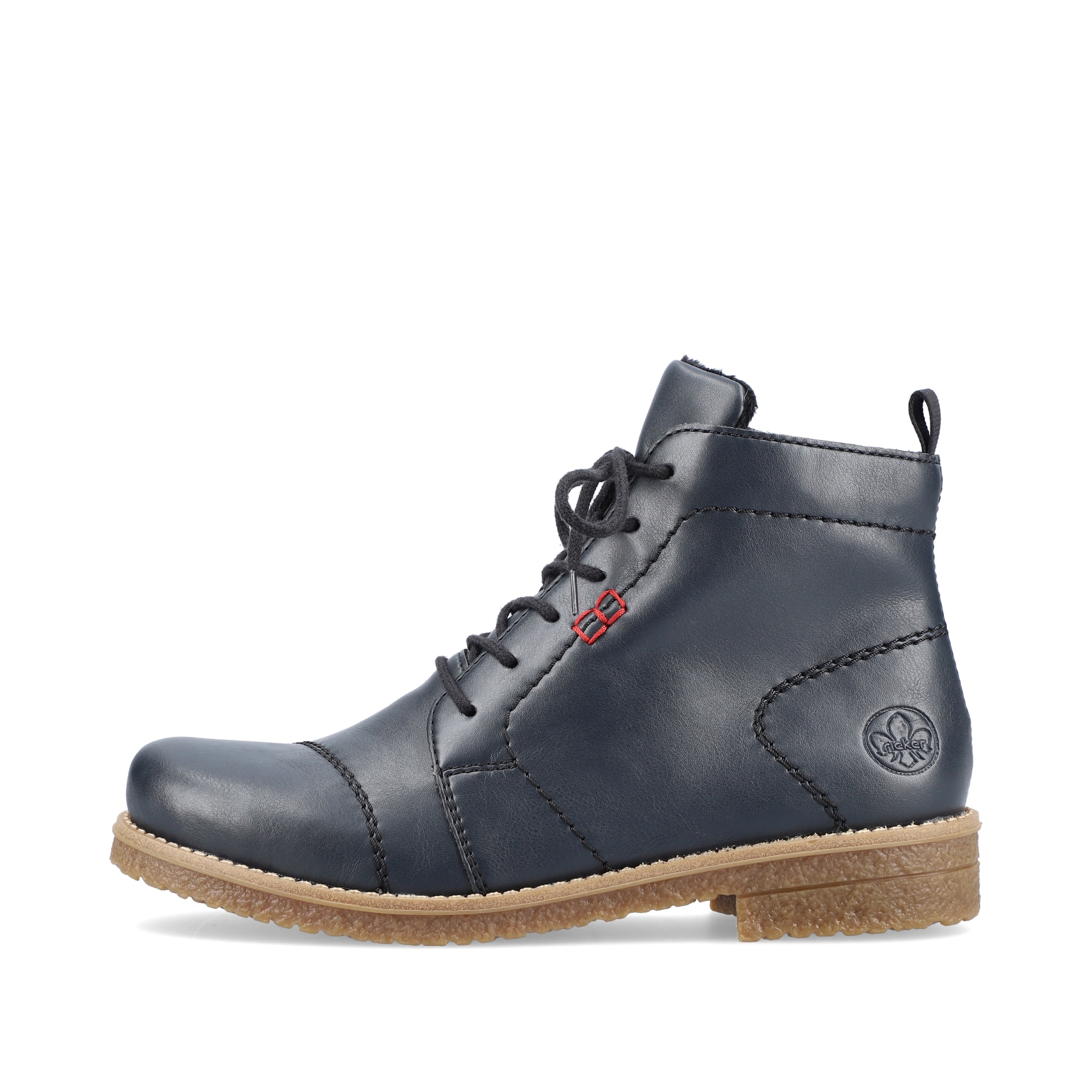 Rieker Damen Schnürstiefel dunkelpetrol