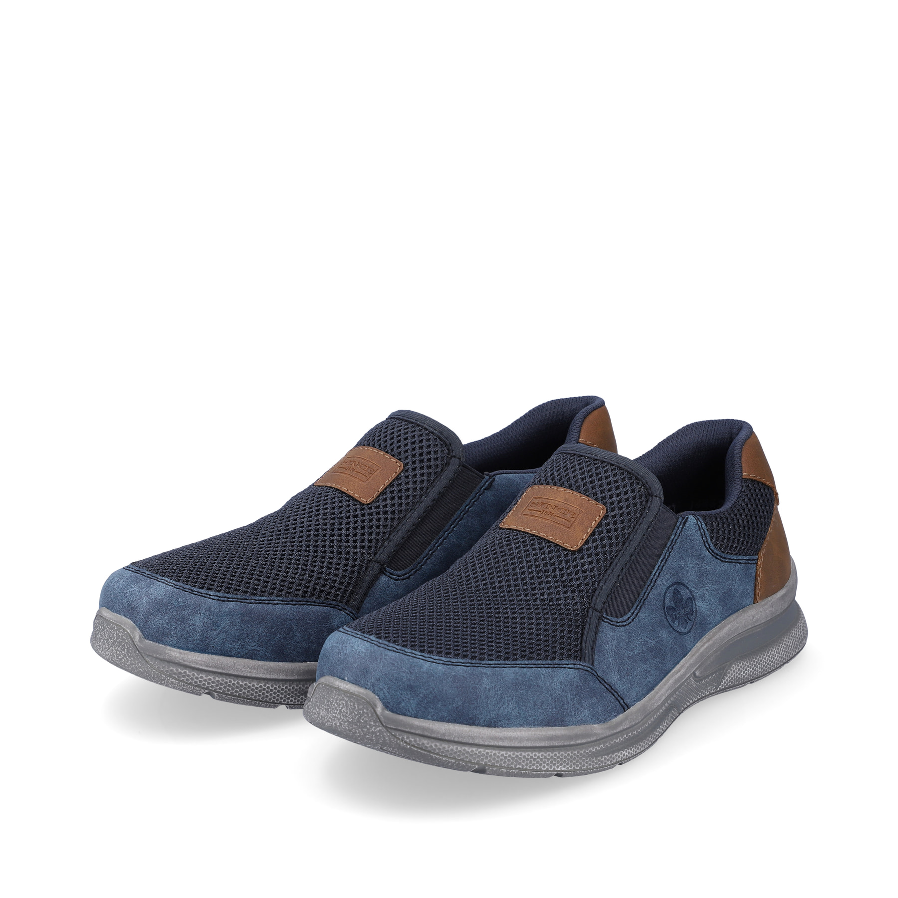 Rieker Herren Slipper azurblau