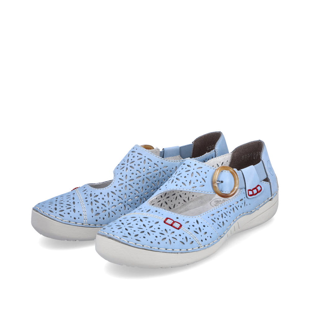 Rieker Damen Slipper himmelblau