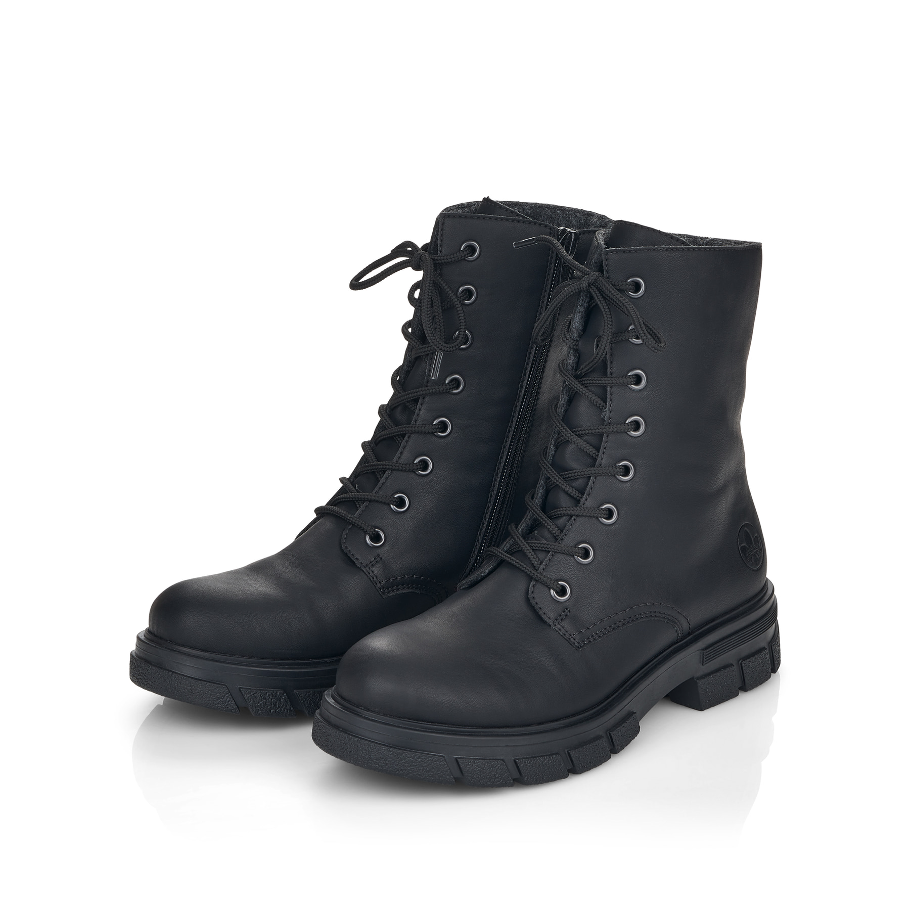 Rieker Damen Biker Boots tiefschwarz