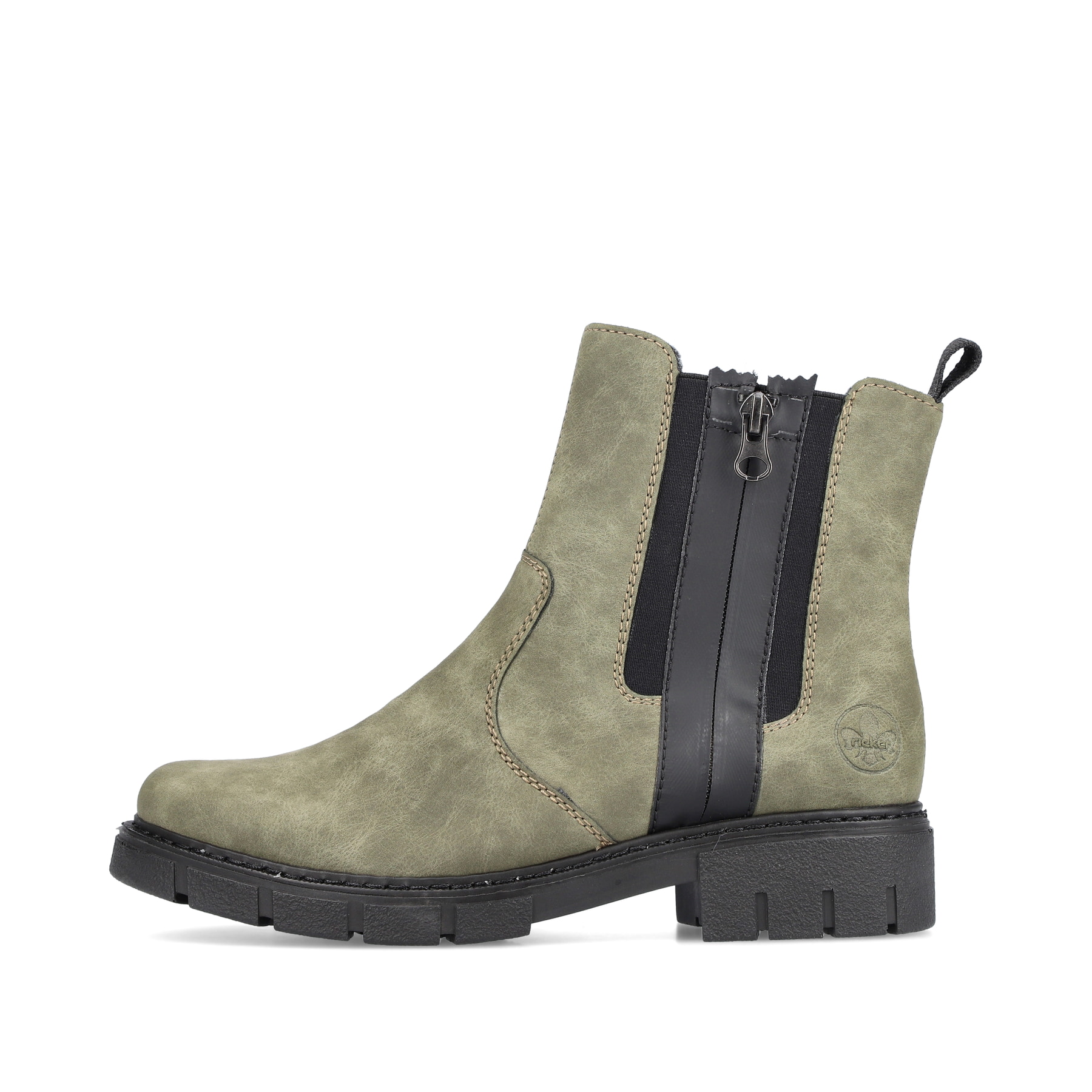 Rieker Damen Chelsea Boots laubgrün