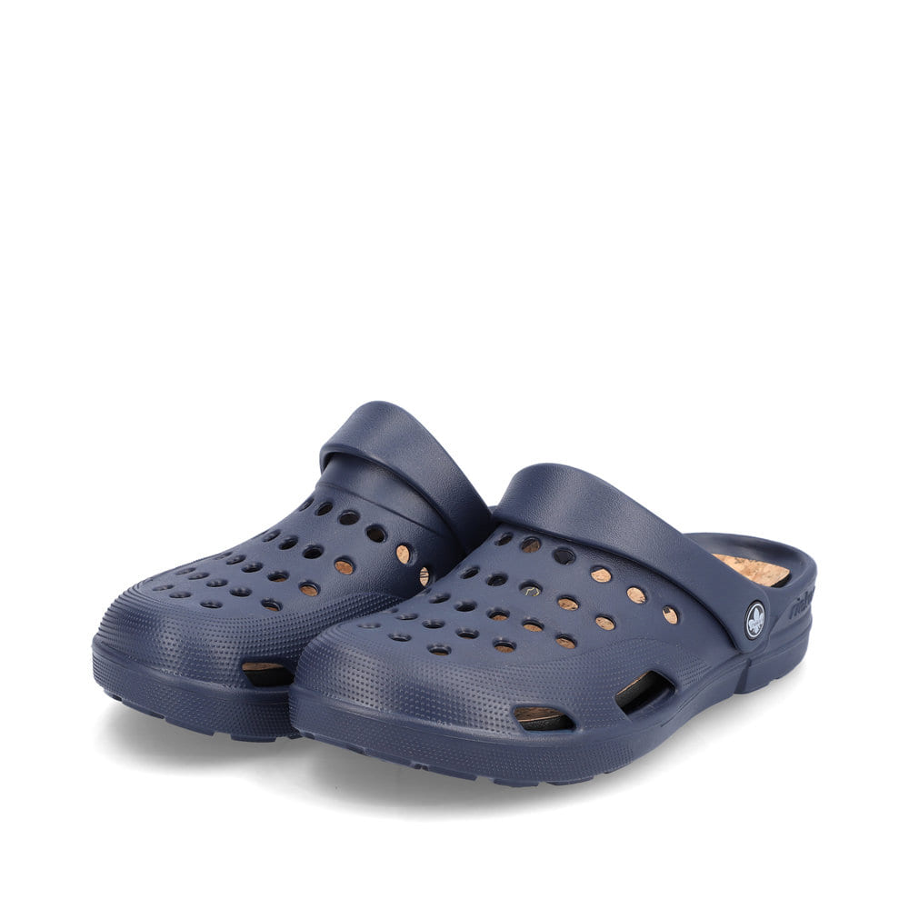 Rieker Herren Clogs ozeanblau