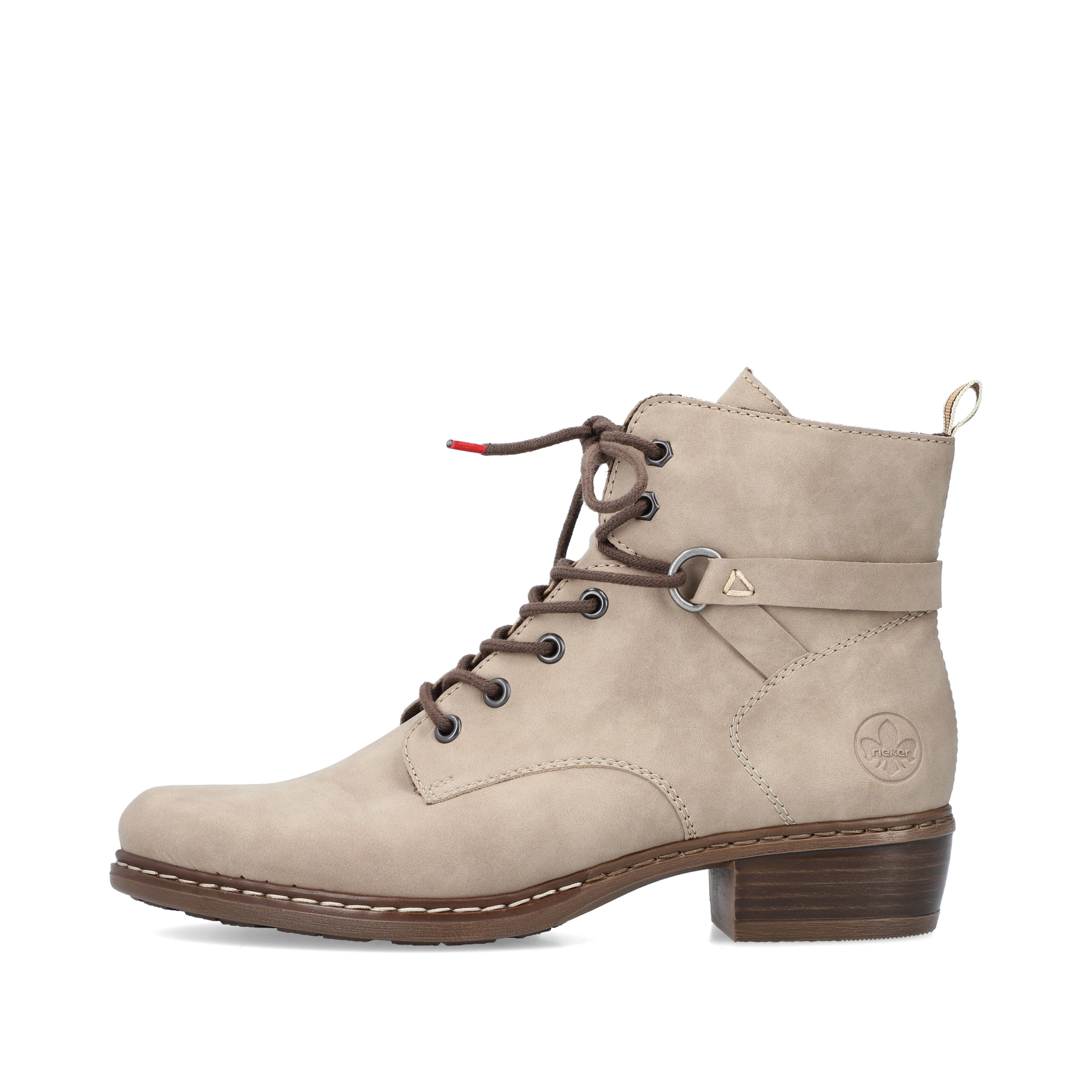 Rieker Damen Stiefeletten hellbeige