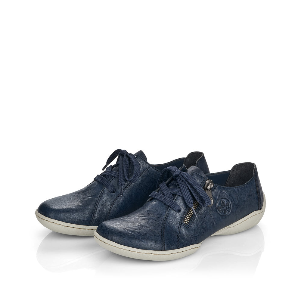 Rieker Damen Schnürschuhe marineblau