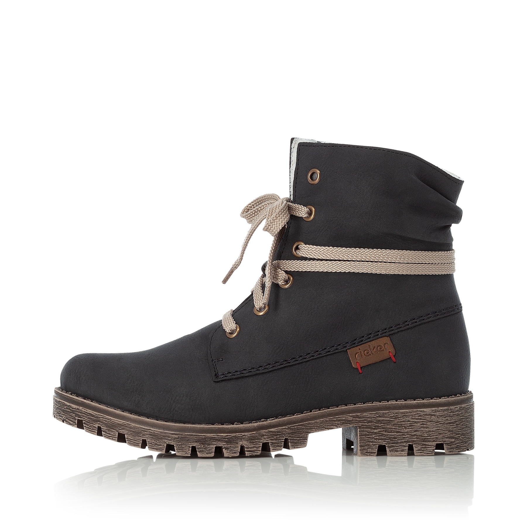 Rieker Damen Schnürstiefel pazifikblau