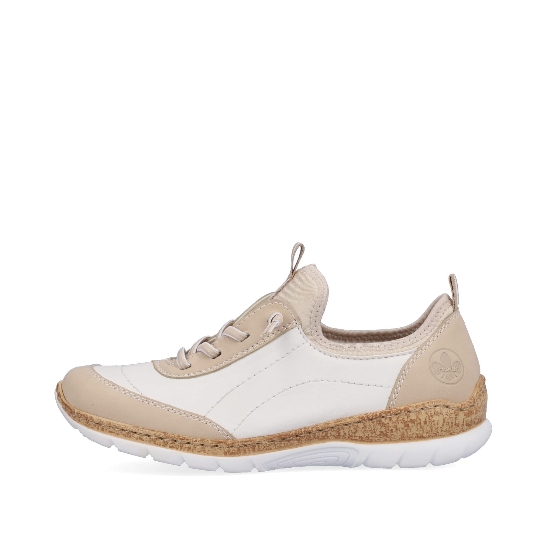 Rieker Damen Slipper cremeweiß