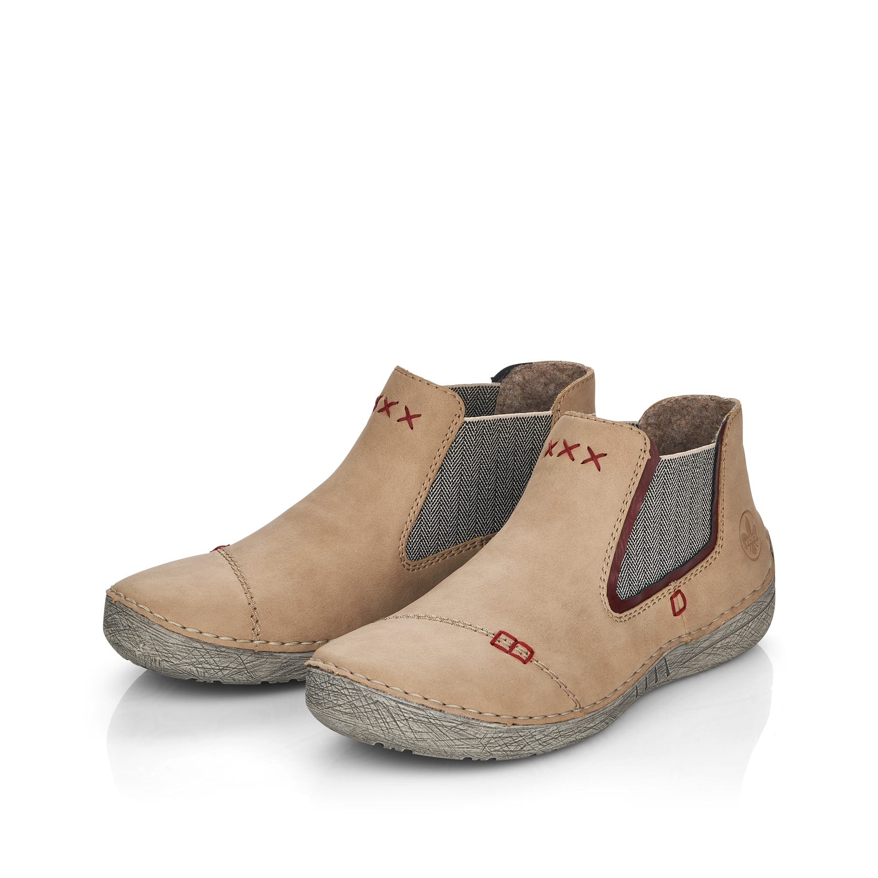 Rieker Damen Chelsea Boots sandbeige